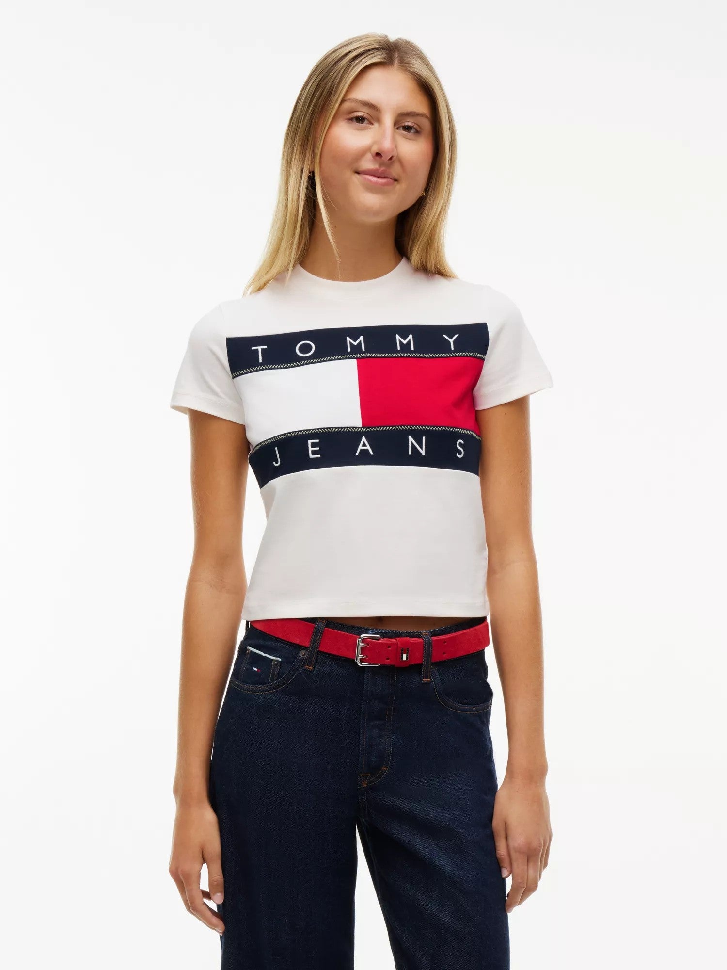 T-Shirt Regular Flag - Ancient White