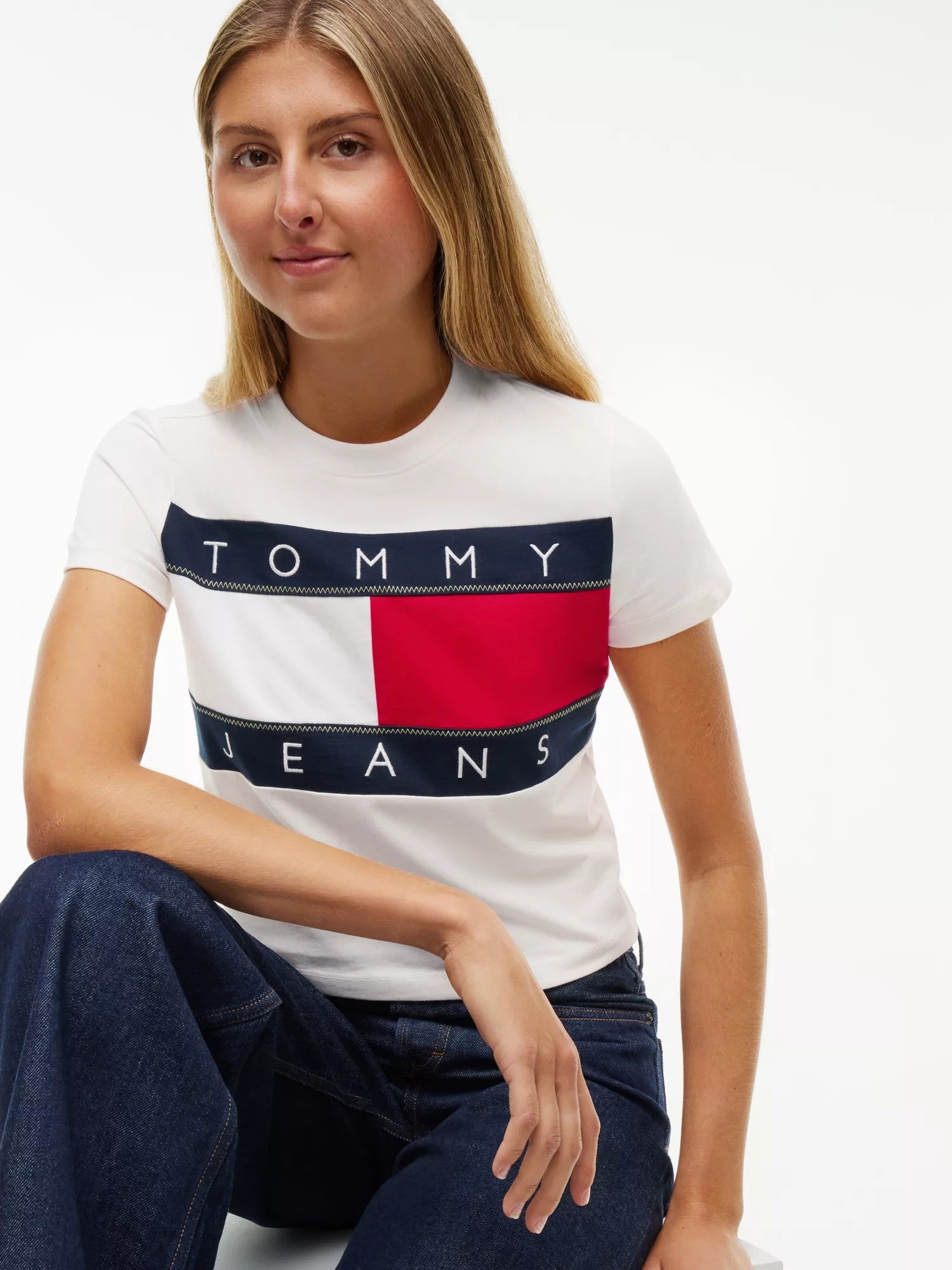 T-Shirt Regular Flag - Ancient White