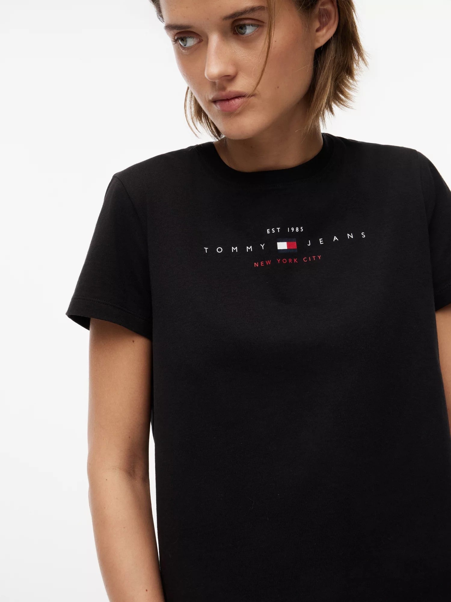 T-Shirt Regular Linear - Black