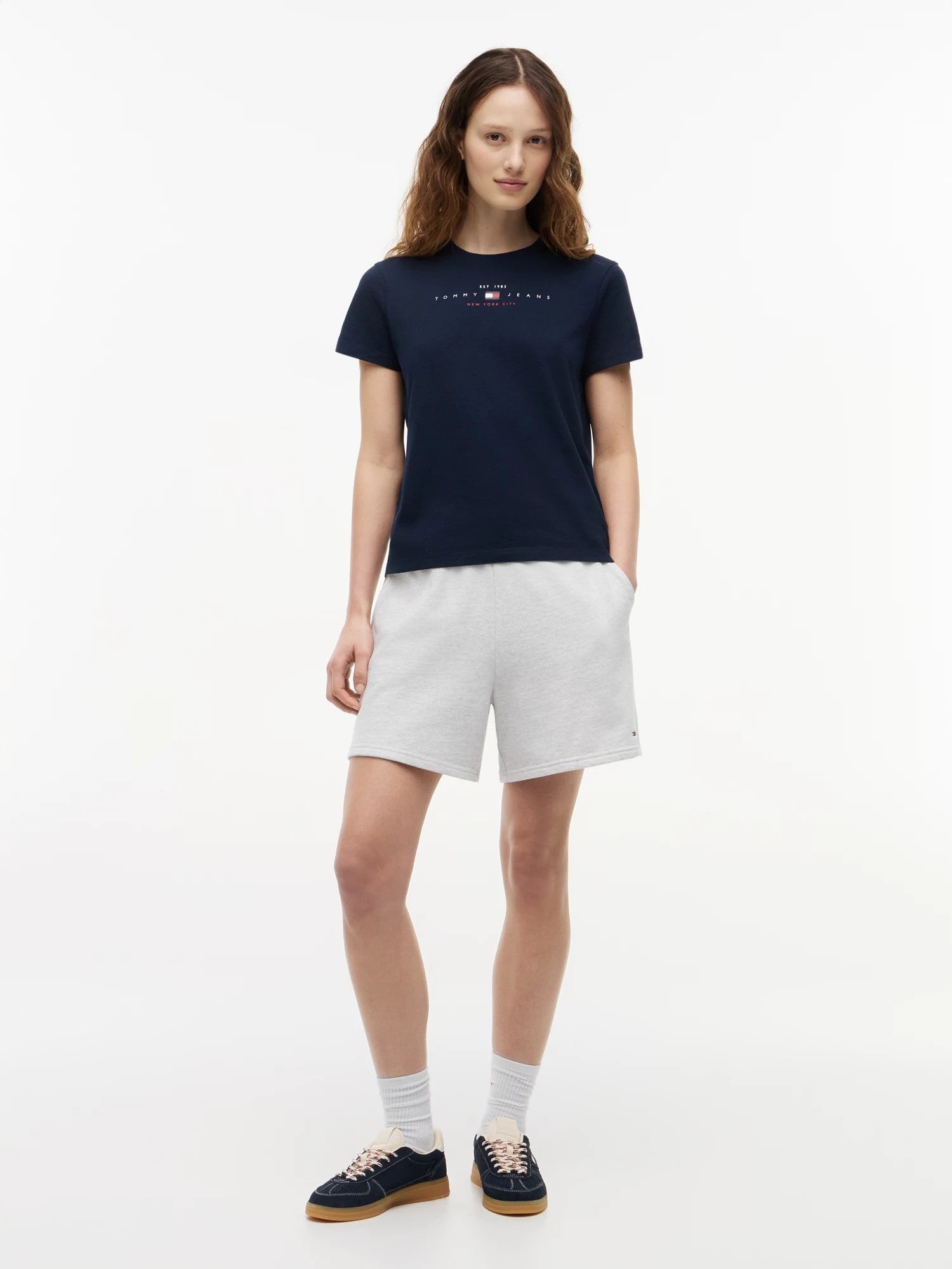 T-Shirt Regular Linear - Dark Night Navy