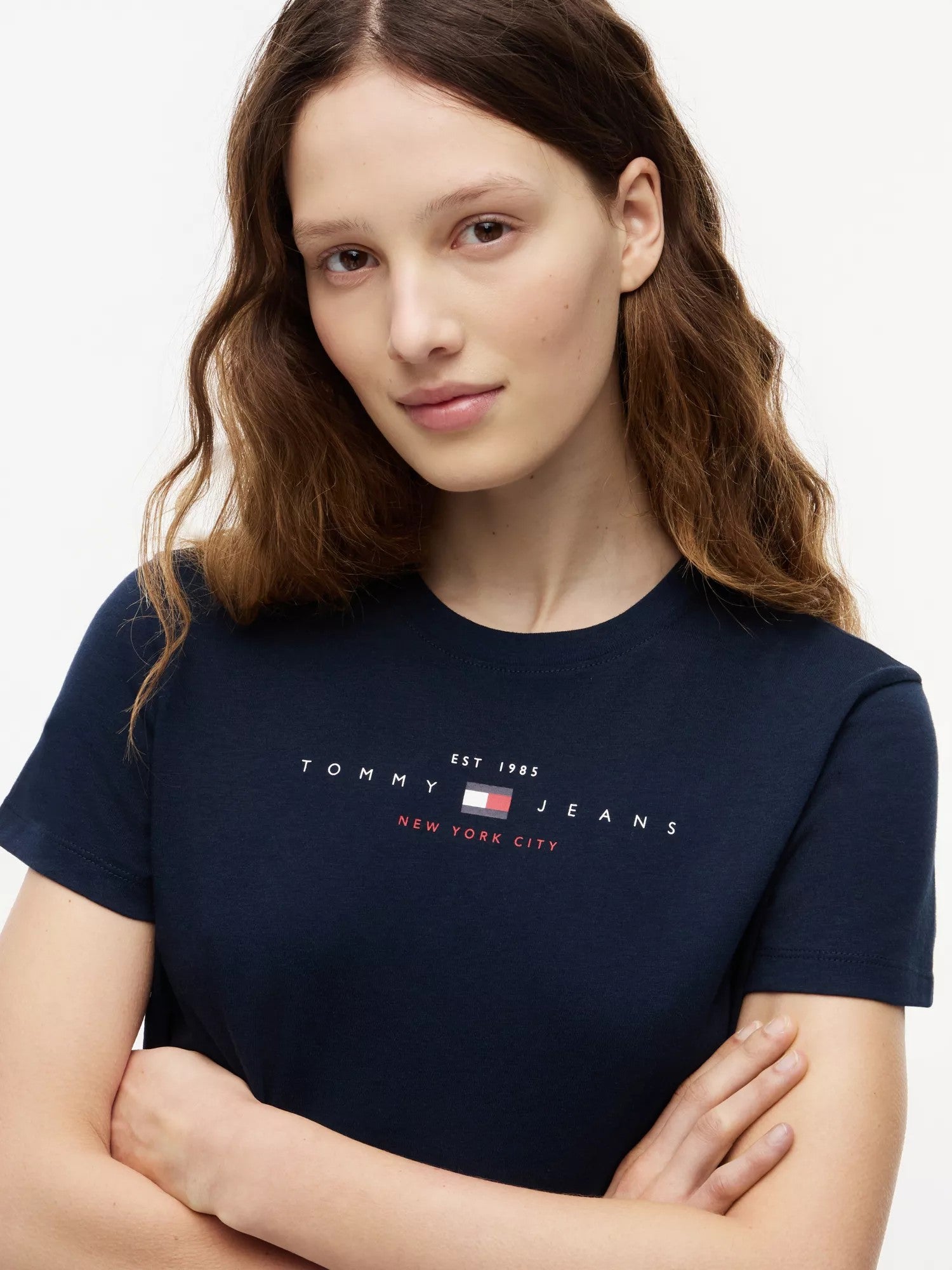 T-Shirt Regular Linear - Dark Night Navy