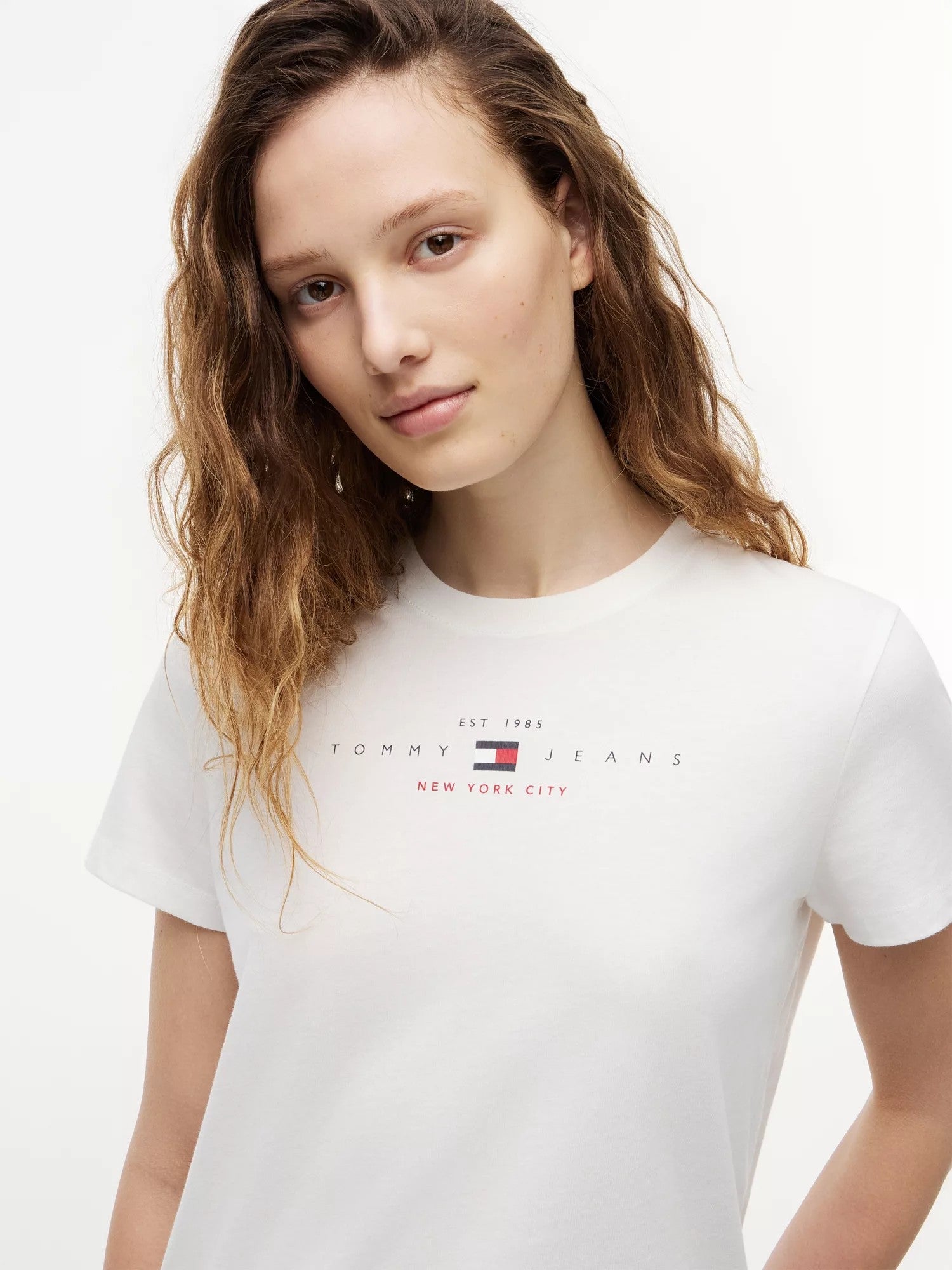 T-Shirt Regular Linear - Ecru