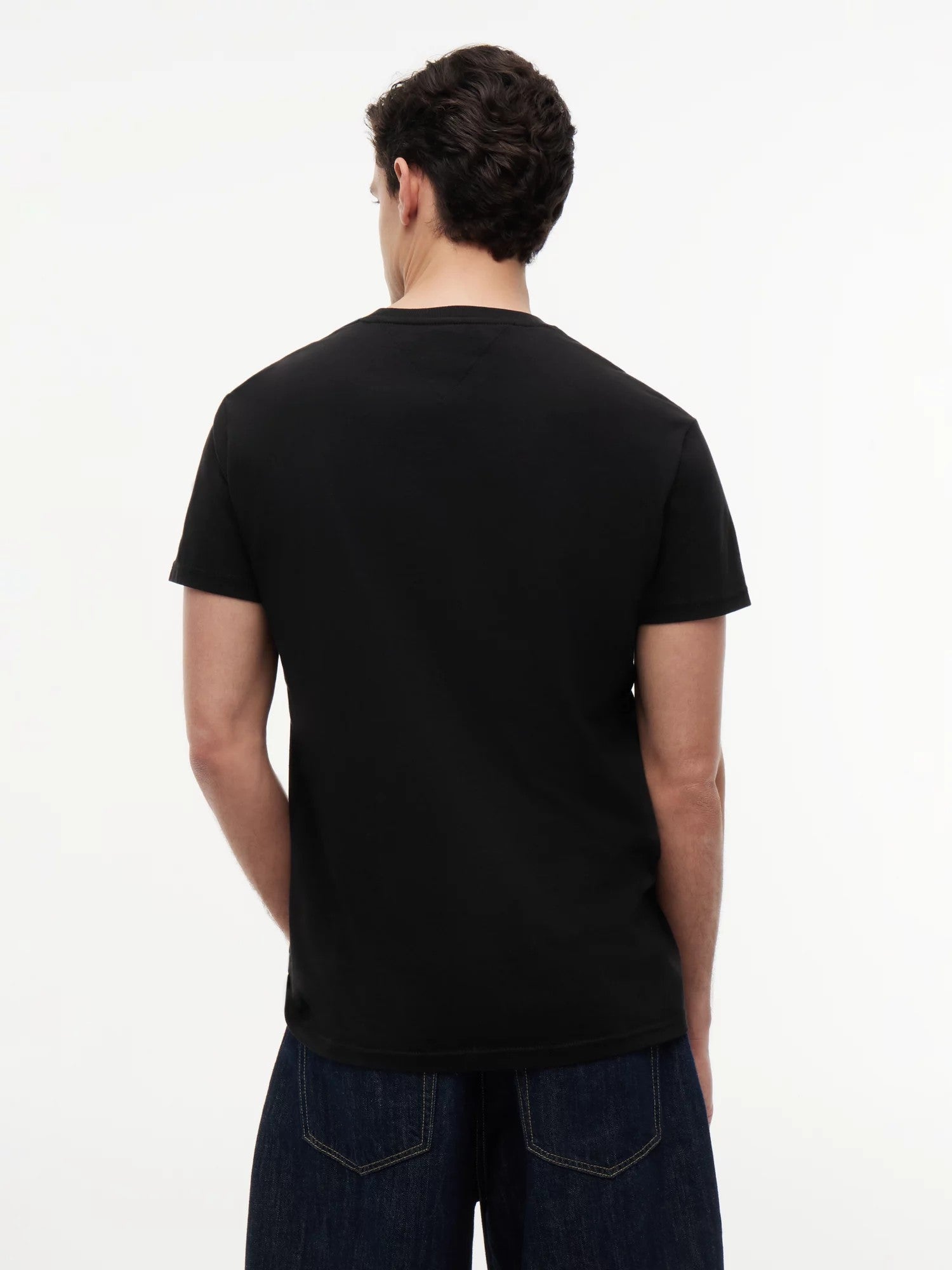 T-Shirt Regular Linear Logo - Black
