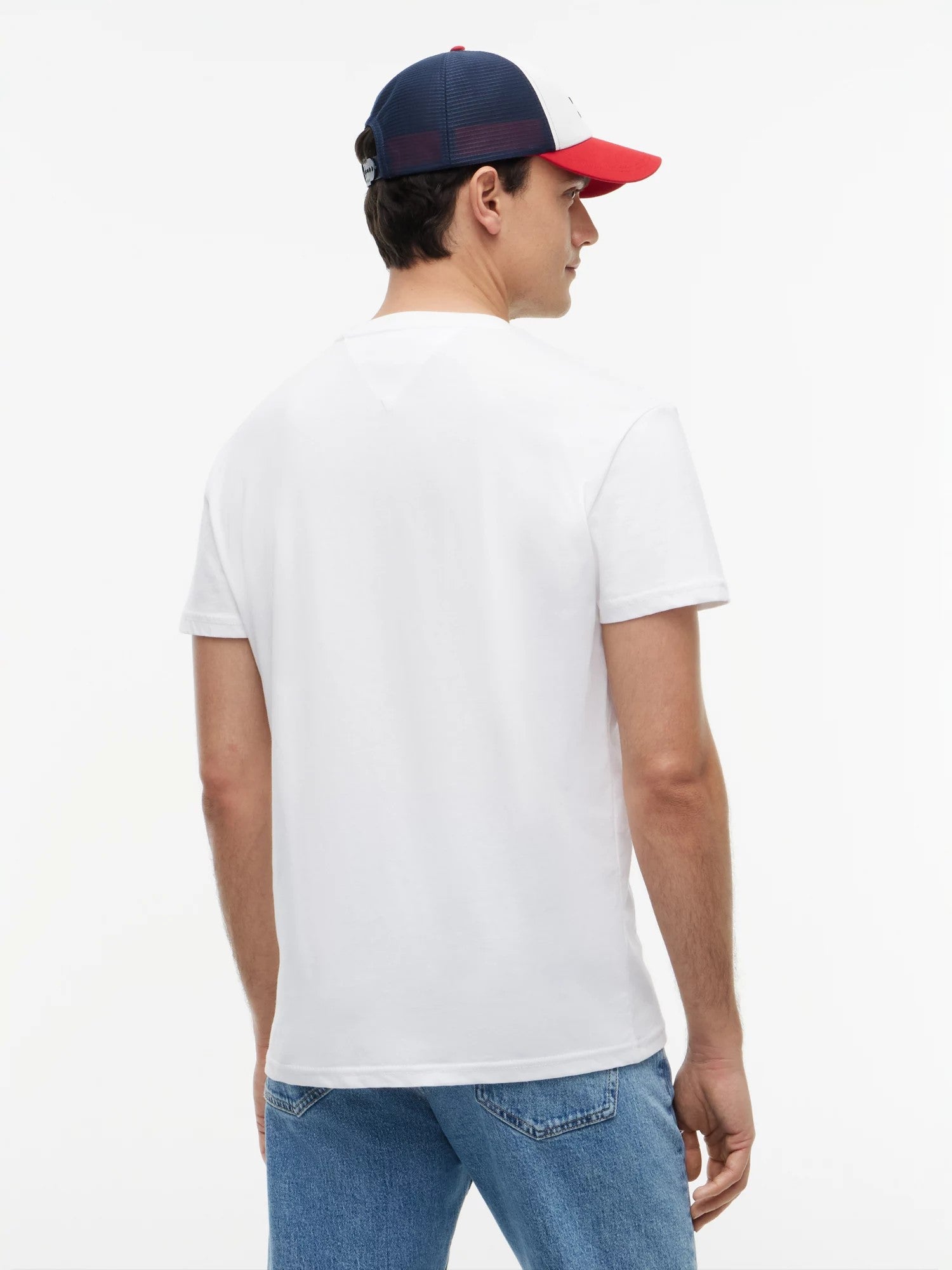T-Shirt Regular Linear Logo - White
