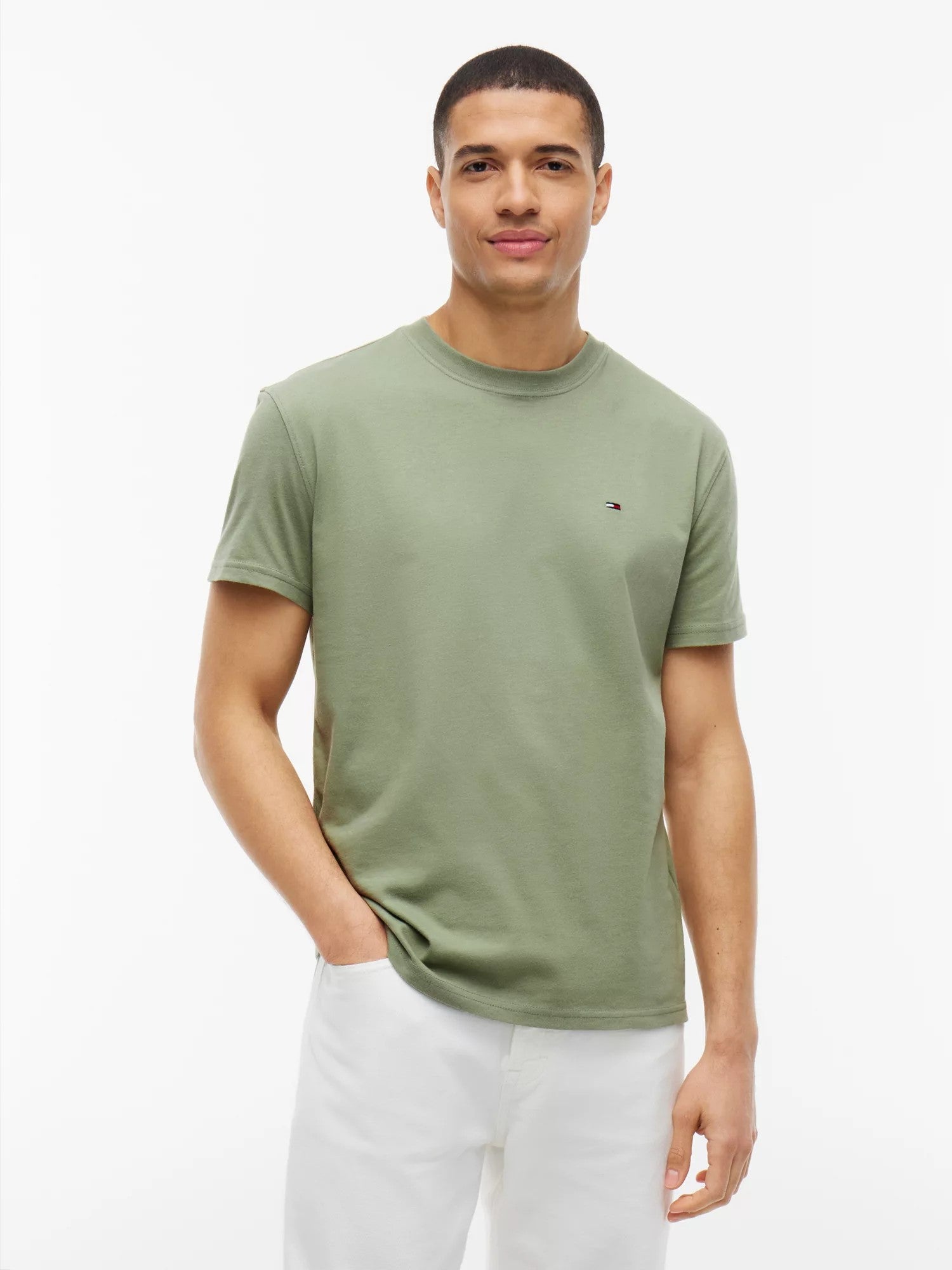 T-Shirt Regular Small Flag - Spring Olive