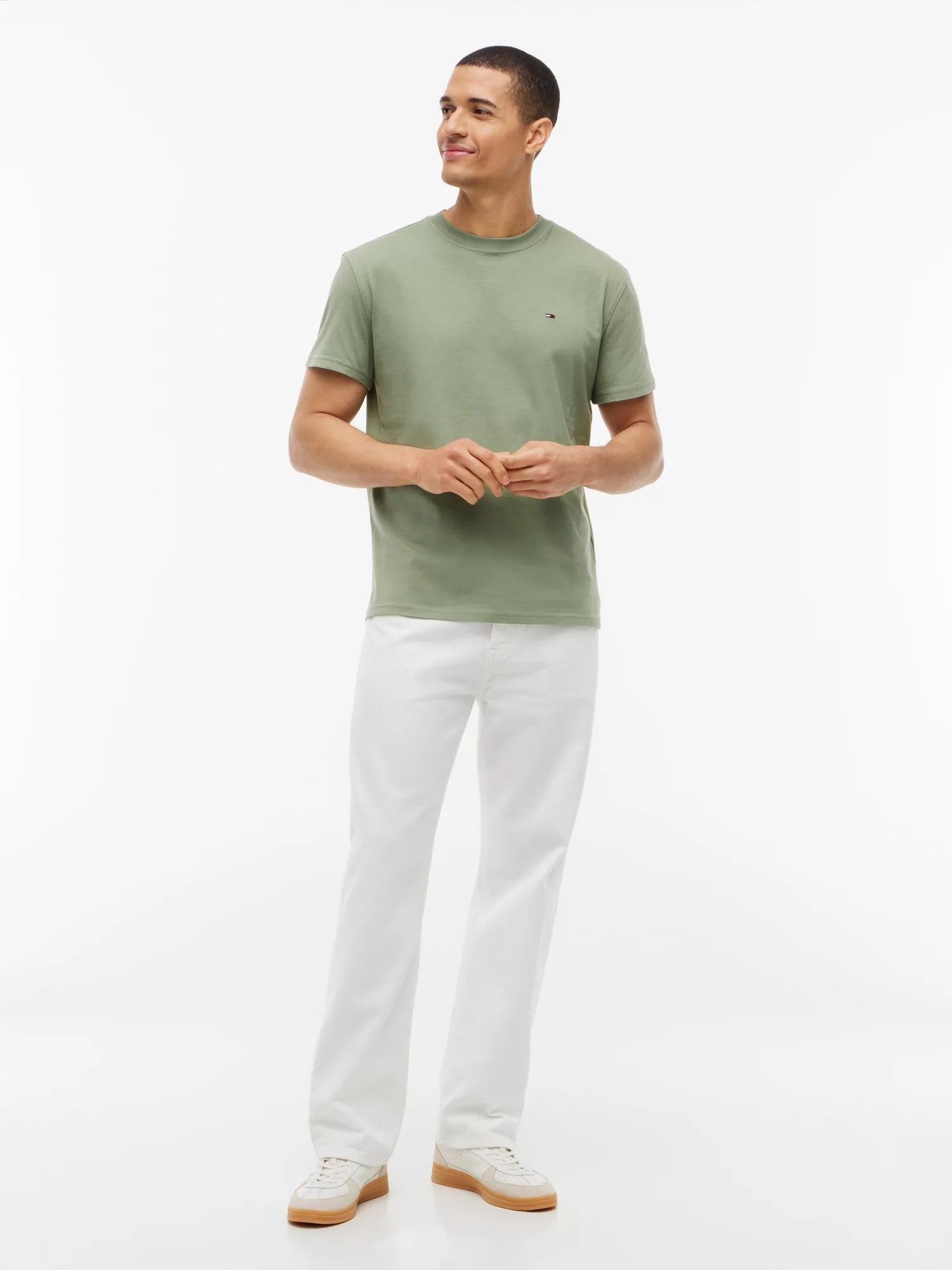 T-Shirt Regular Small Flag - Spring Olive