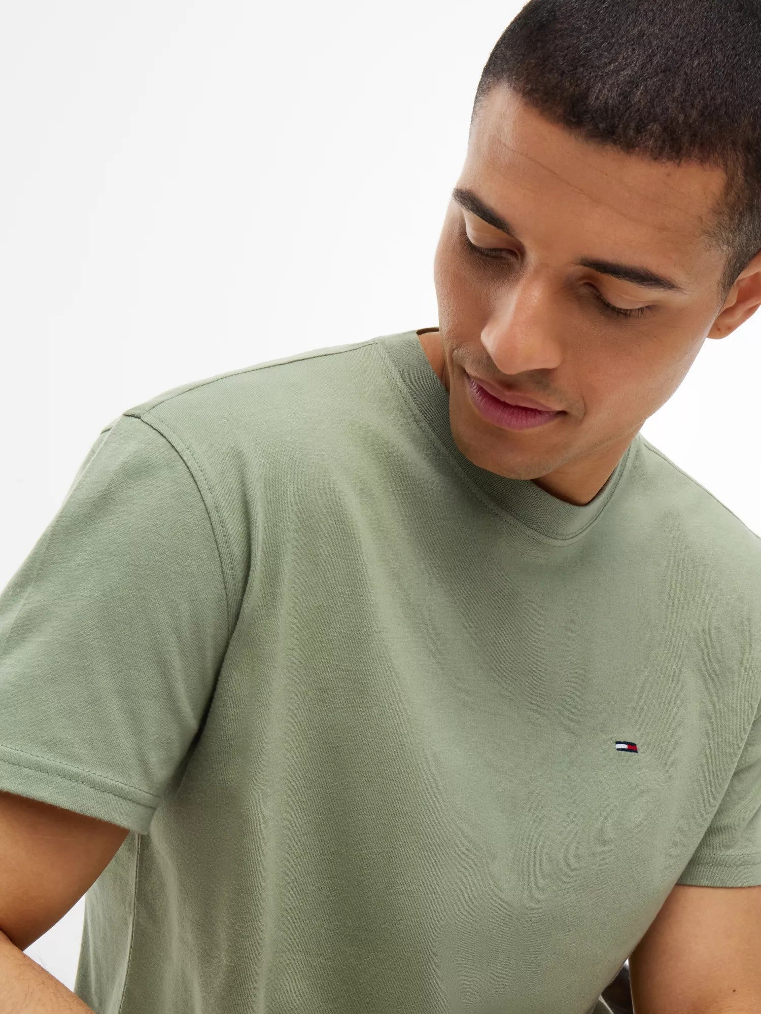 T-Shirt Regular Small Flag - Spring Olive