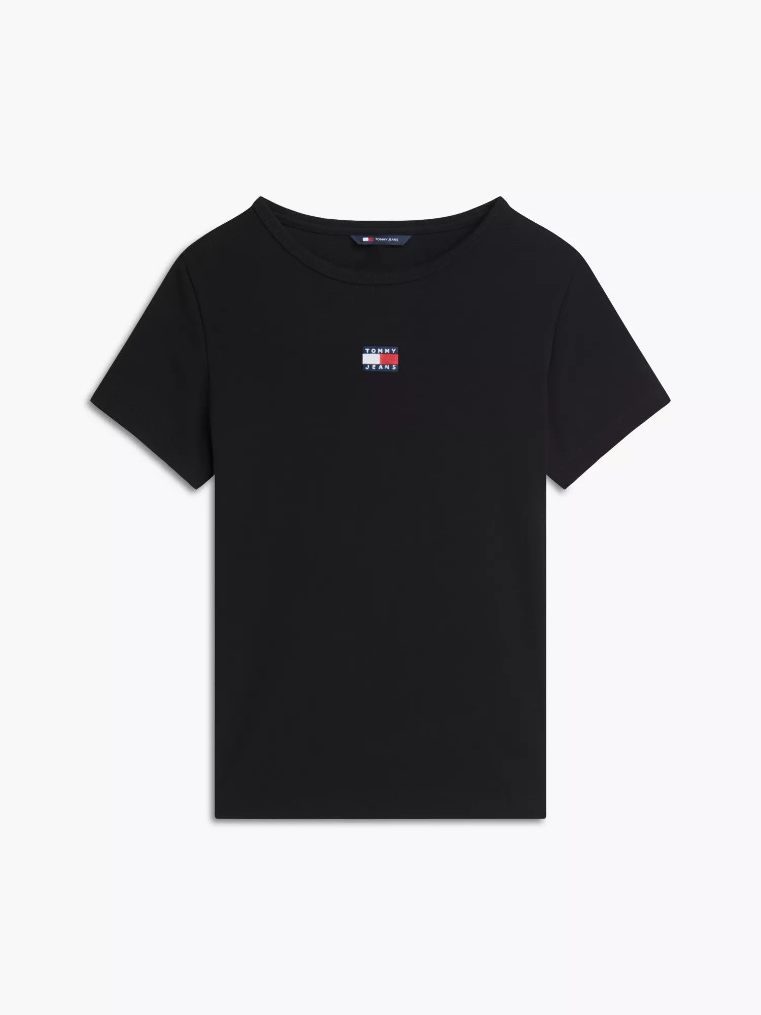 T-Shirt Slim Badge Rib - Black