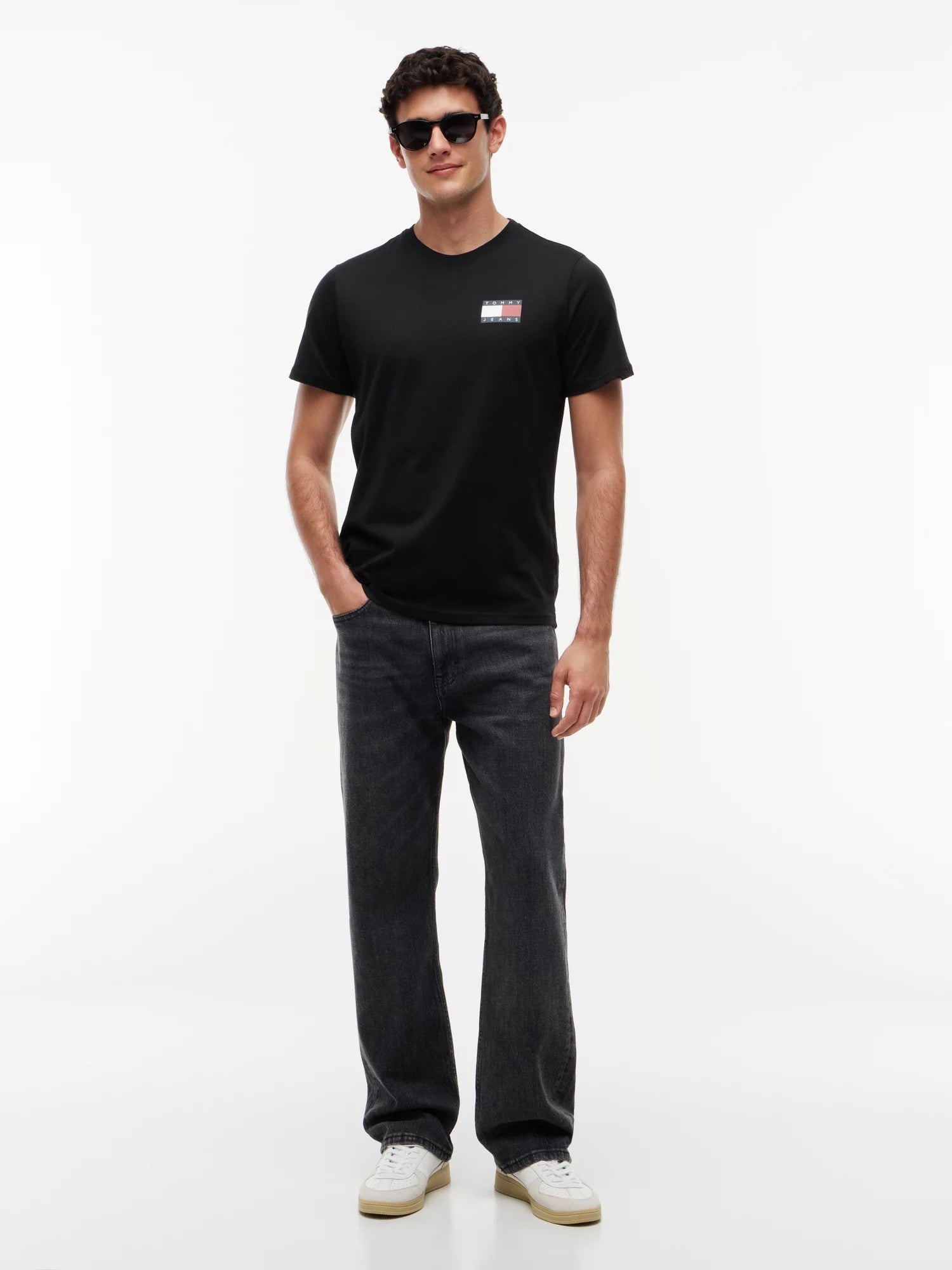 T-Shirt Slim Essential Flag - Black