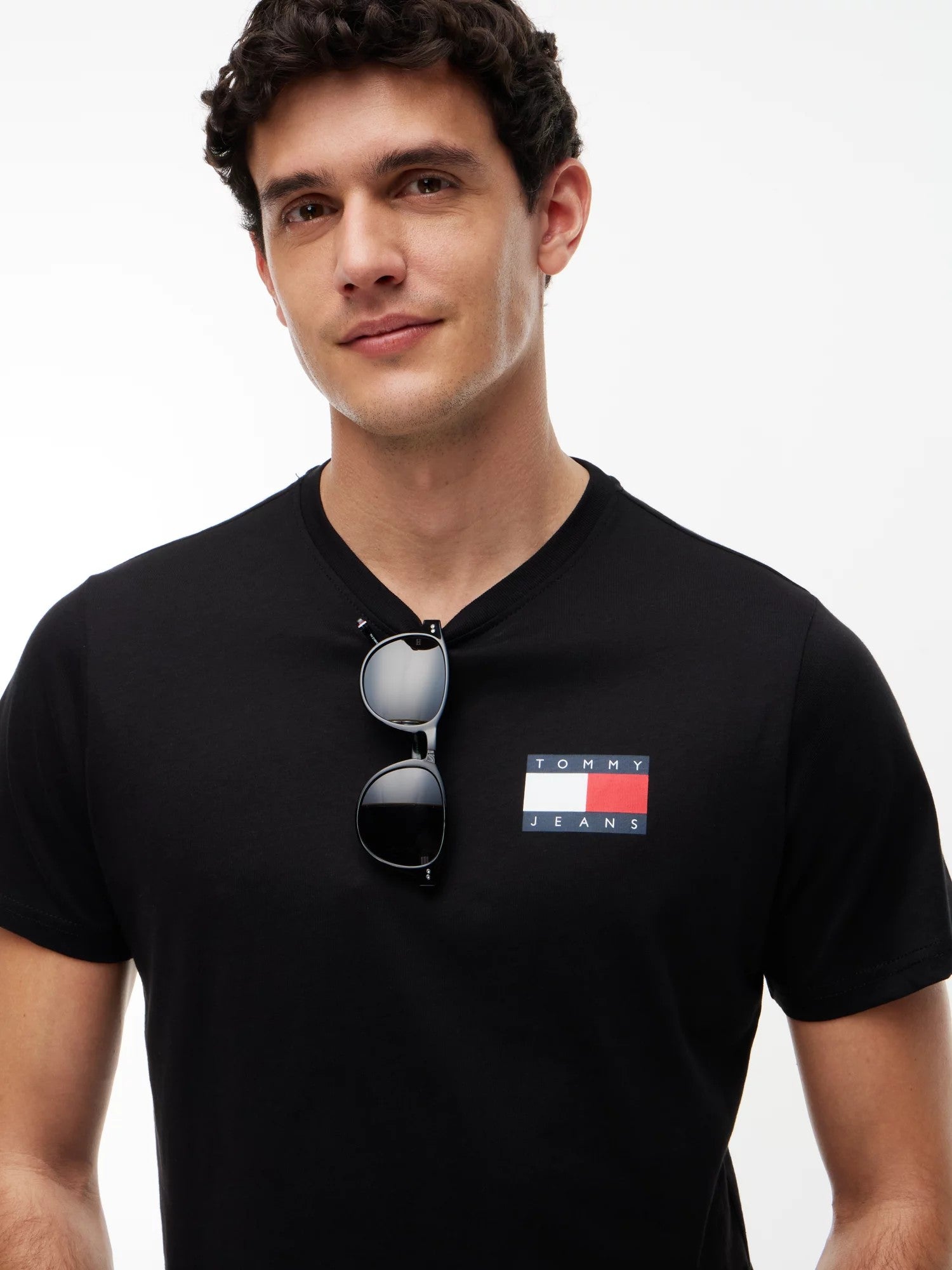 T-Shirt Slim Essential Flag - Black
