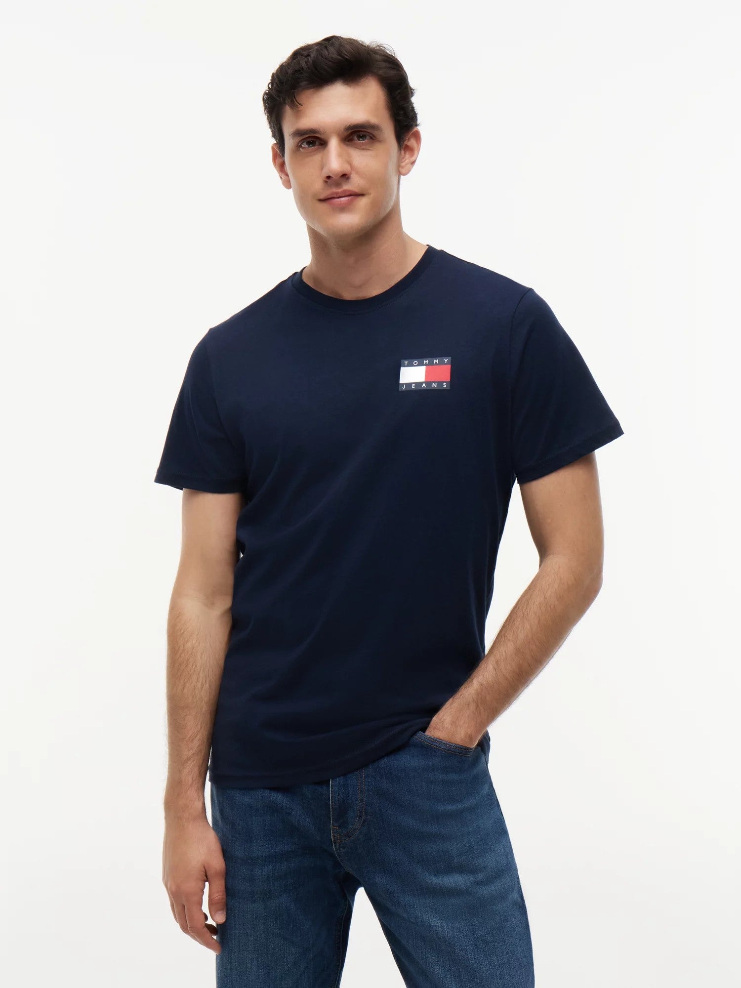 T-Shirt Slim Essential Flag - Dark Blue