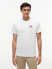 T-Shirt Slim Essential Flag - White