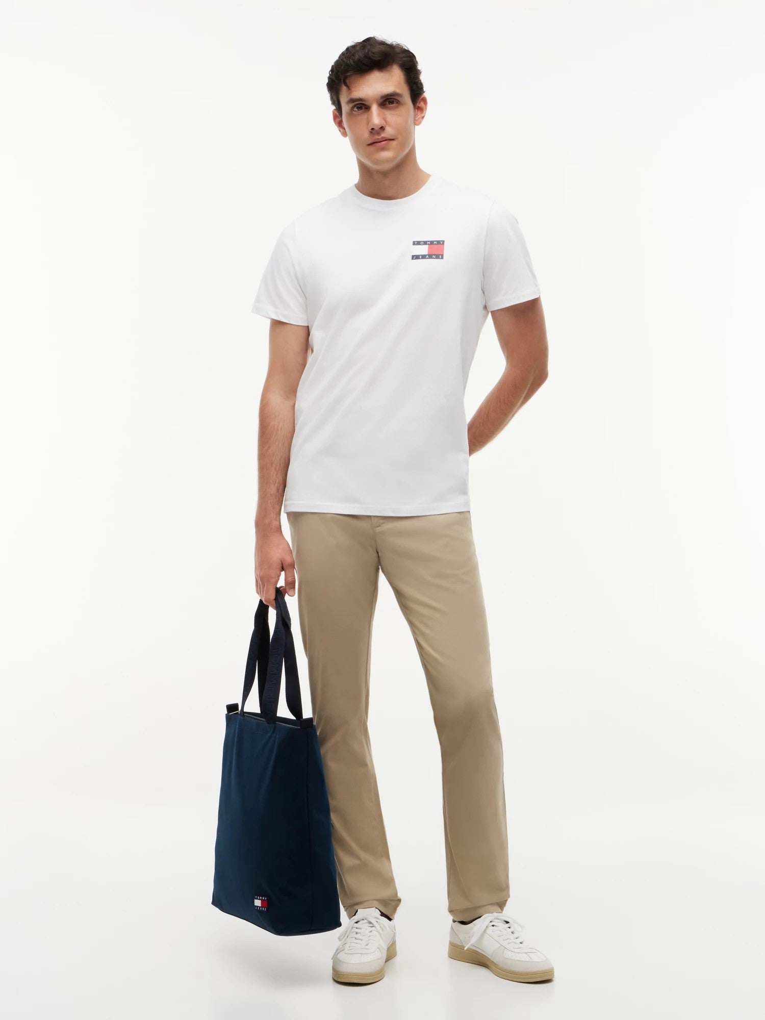 T-Shirt Slim Essential Flag - White