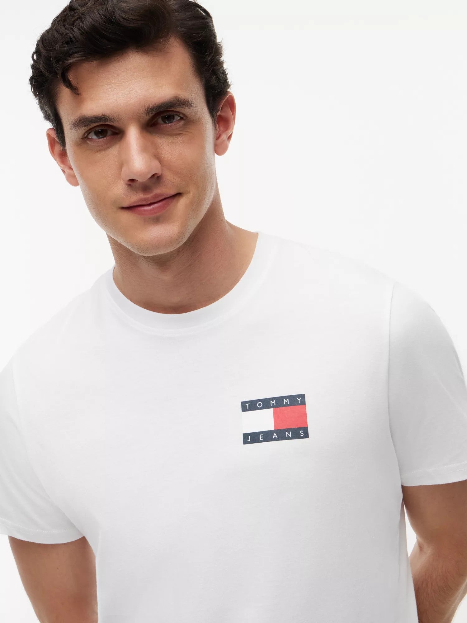 T-Shirt Slim Essential Flag - White