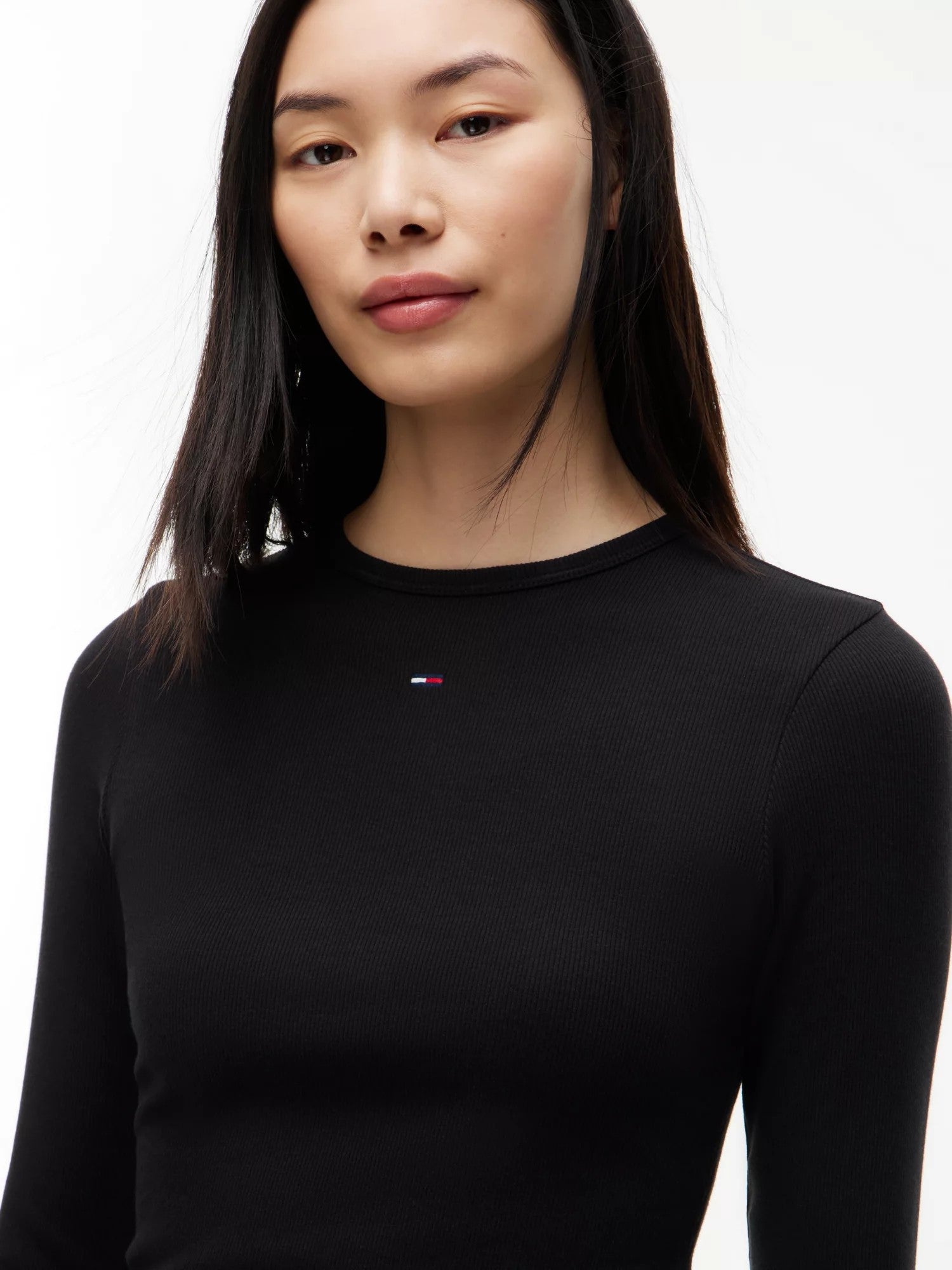 T-Shirt Slim Essential Rib - Black