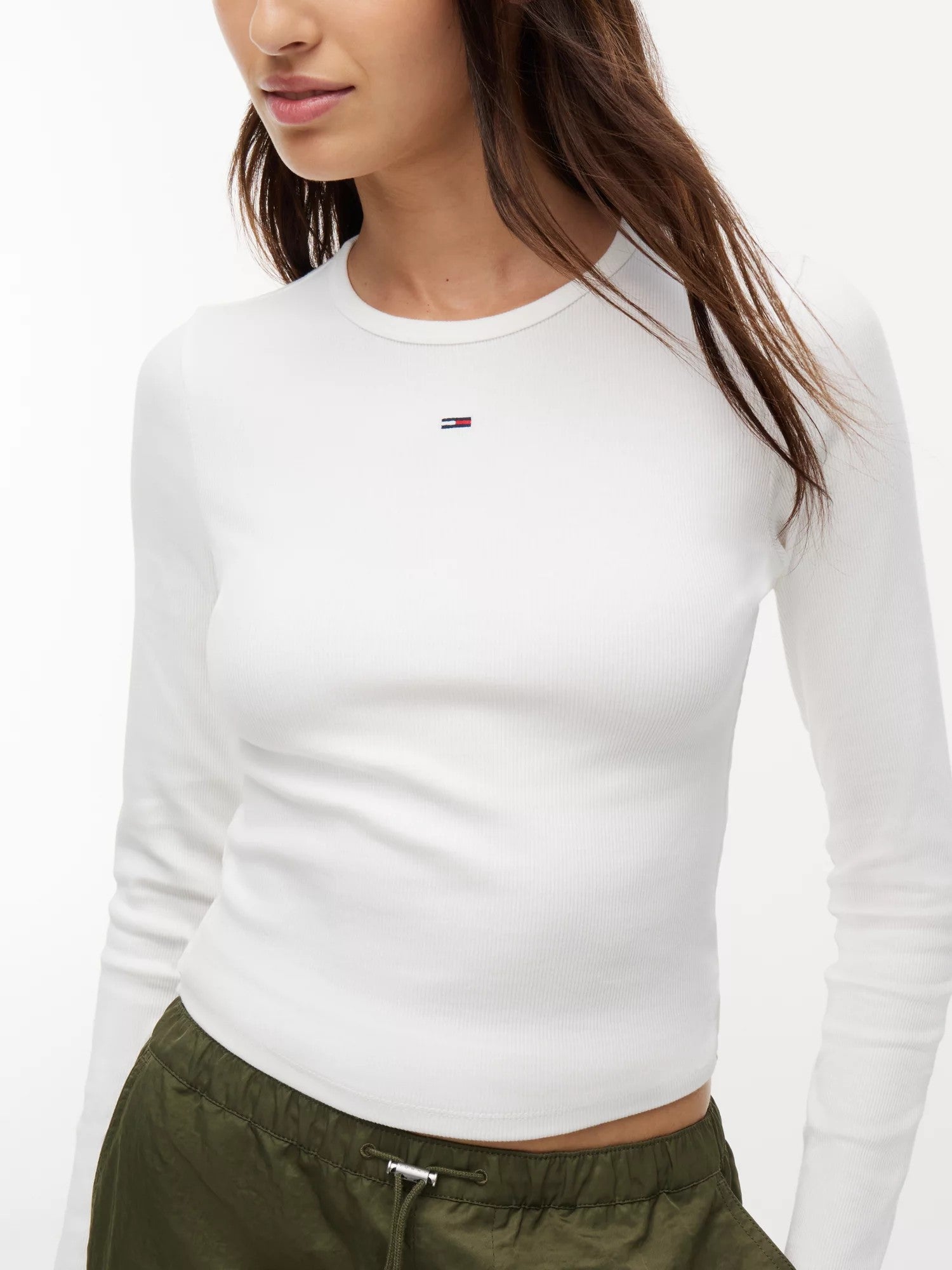 T-Shirt Slim Essential Rib - Ecru