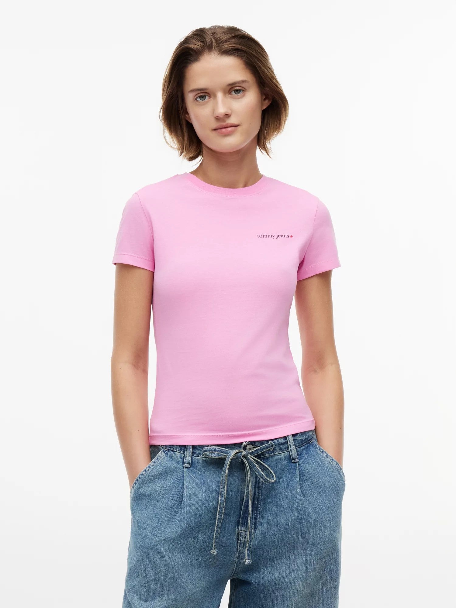 T-Shirt Slim Essential Starry - Pink Daisy
