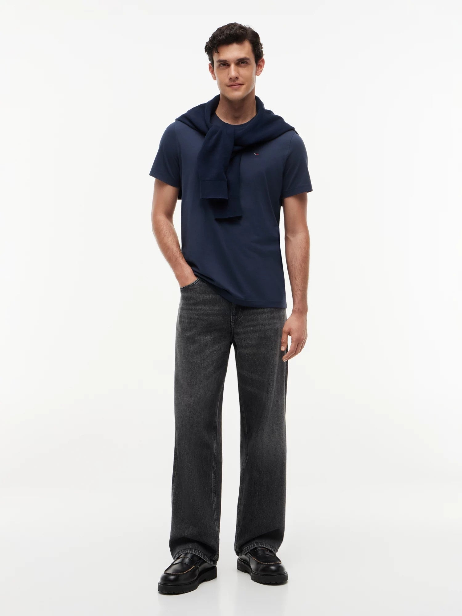 T-Shirt Slim Jersey - Black Iris
