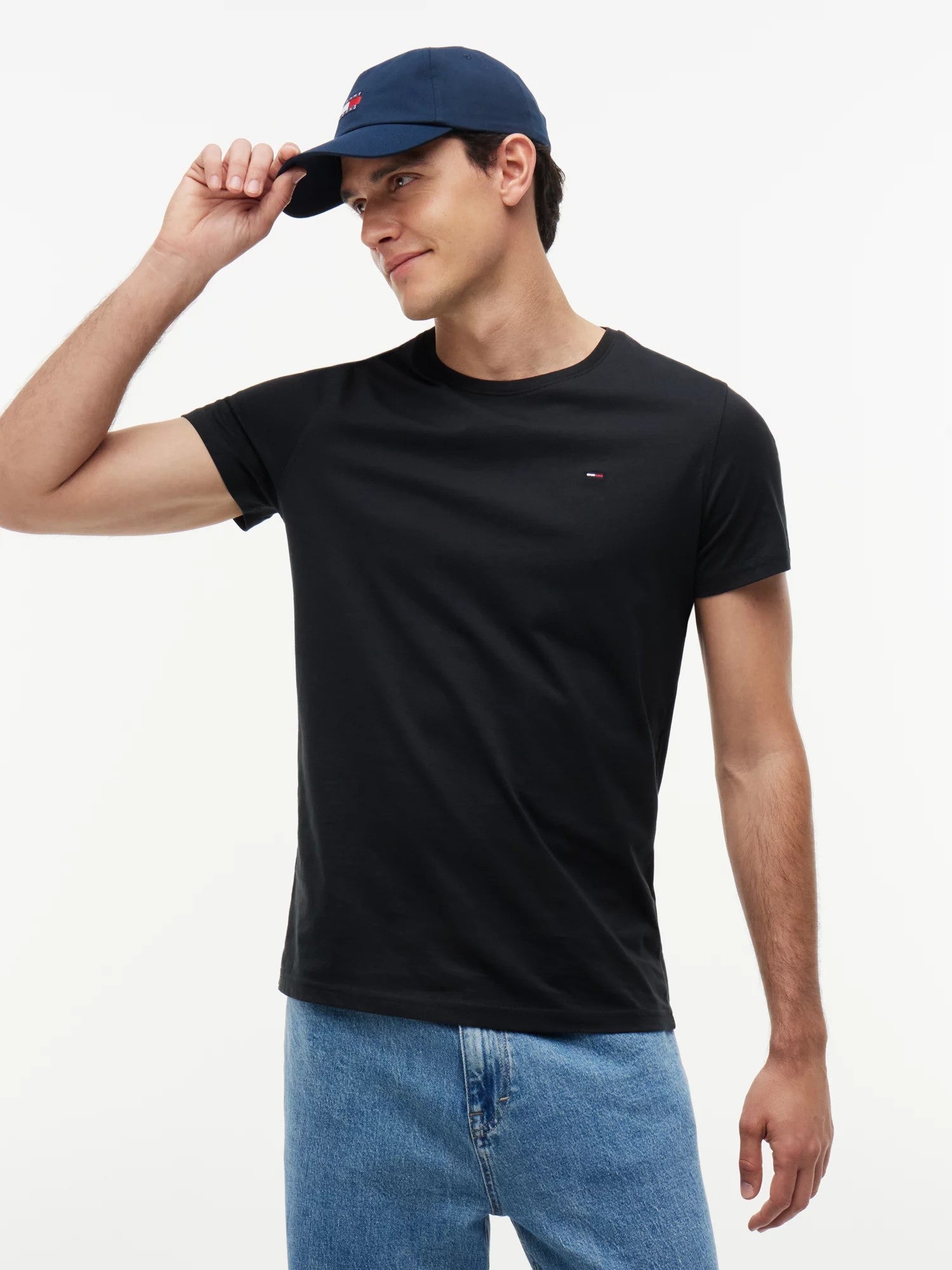 T-Shirt Slim Jersey - Tommy Black