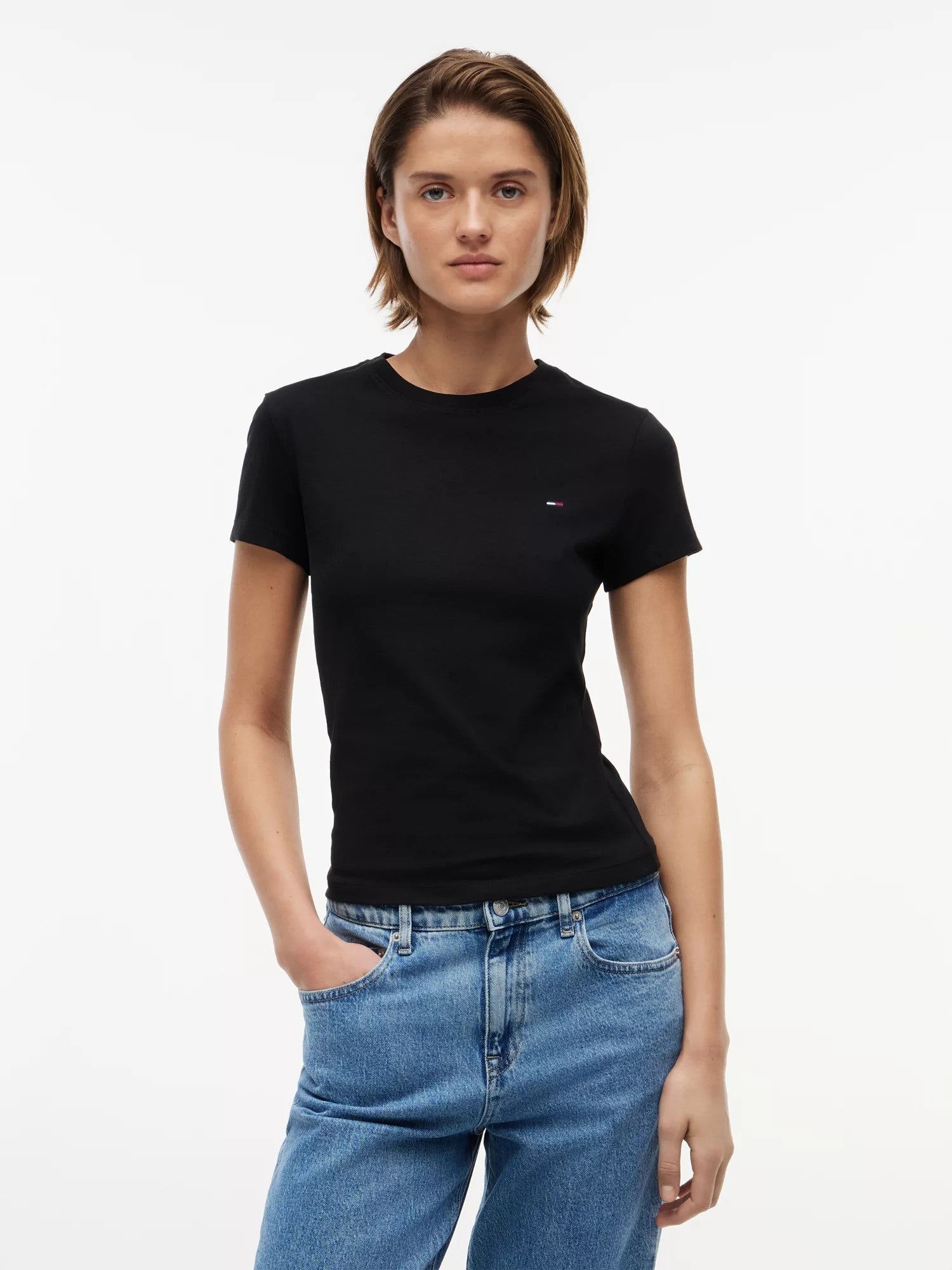 T-Shirt Slim Neck - Black