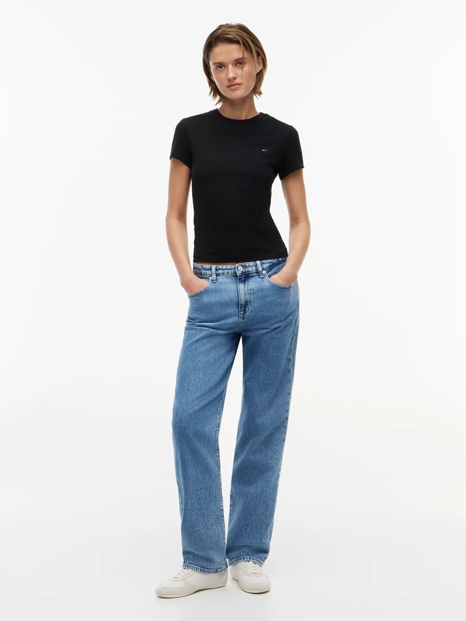 T-Shirt Slim Neck - Black
