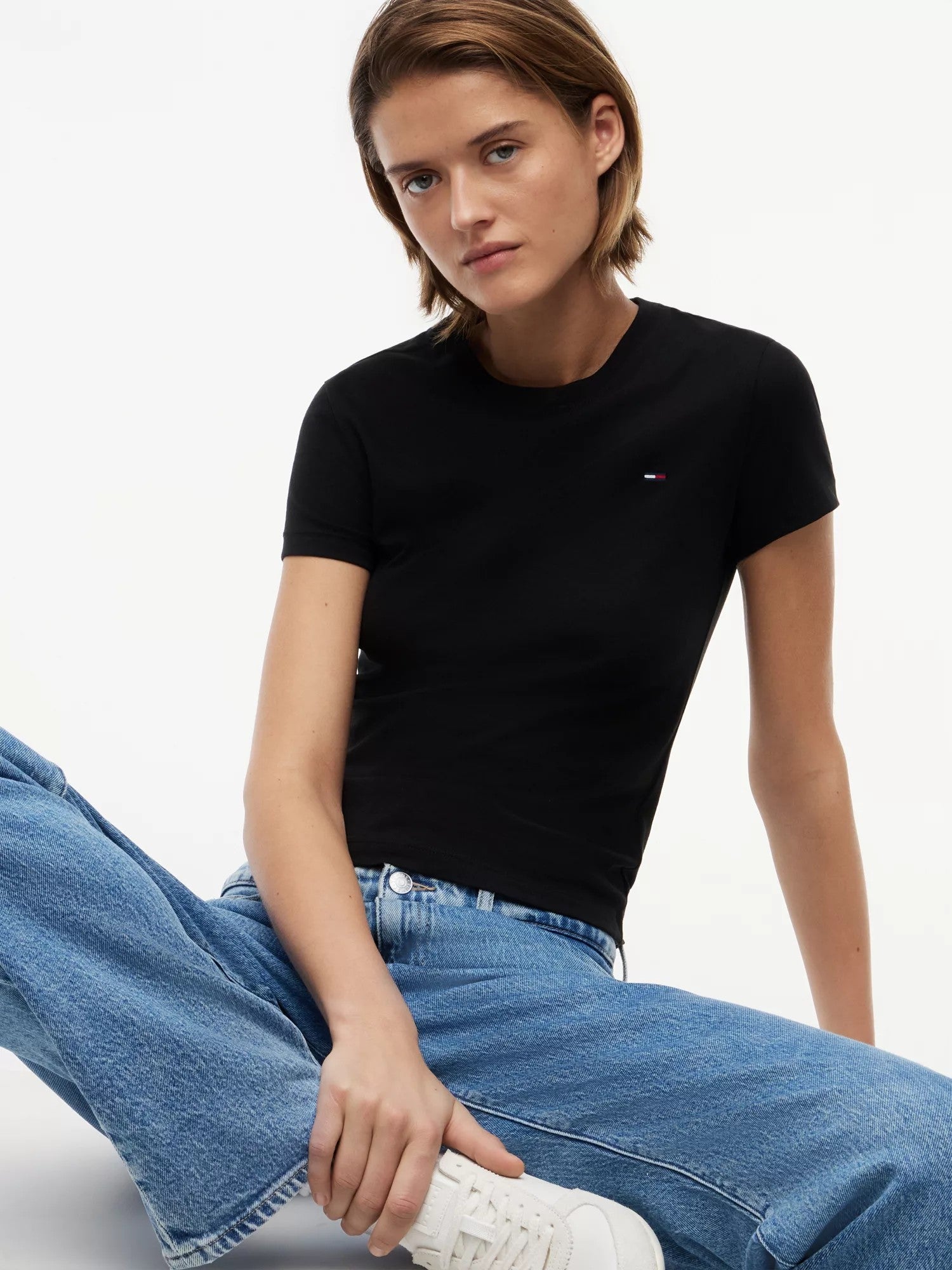T-Shirt Slim Neck - Black