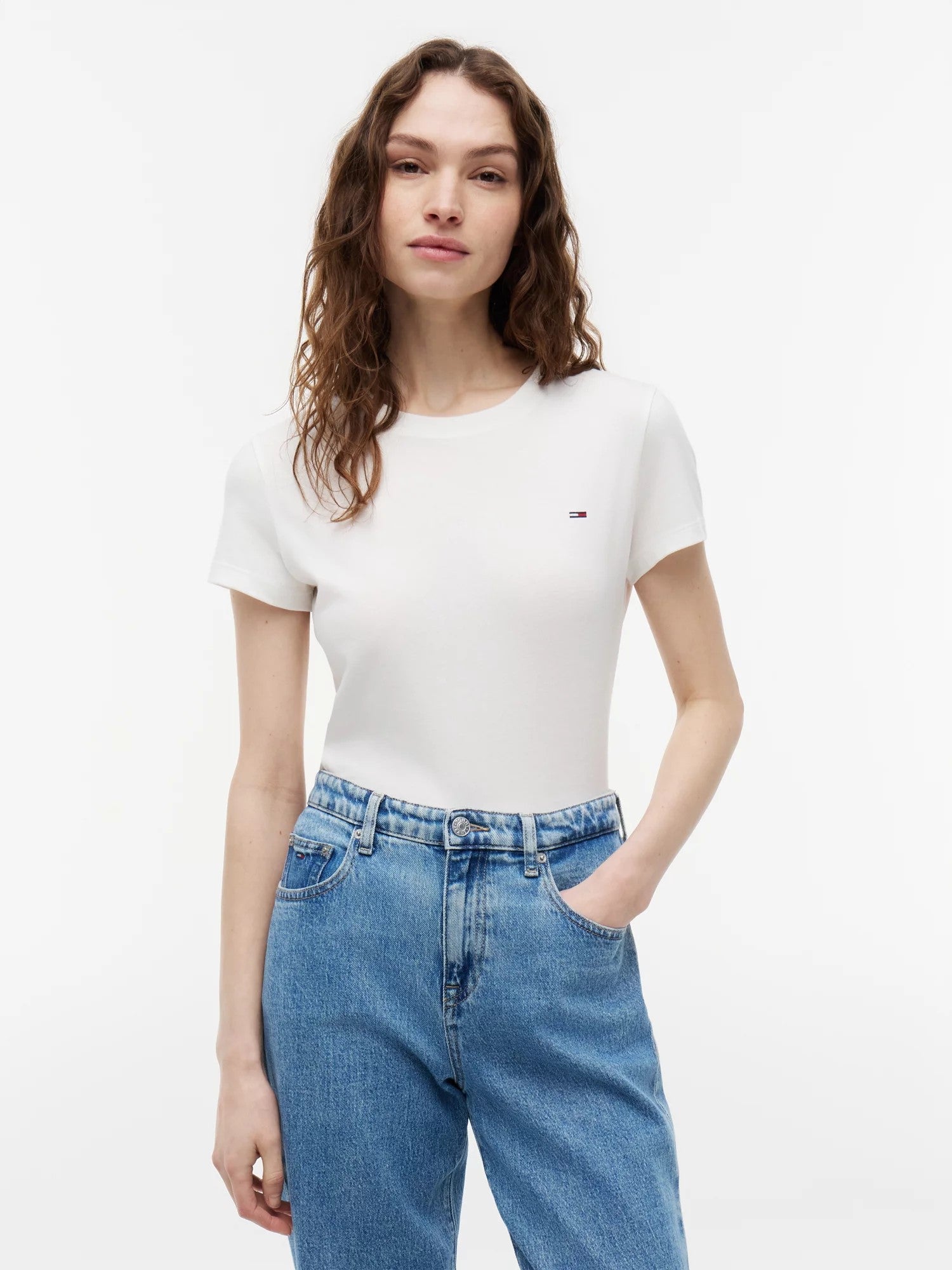 T-Shirt Slim Neck - Ecru