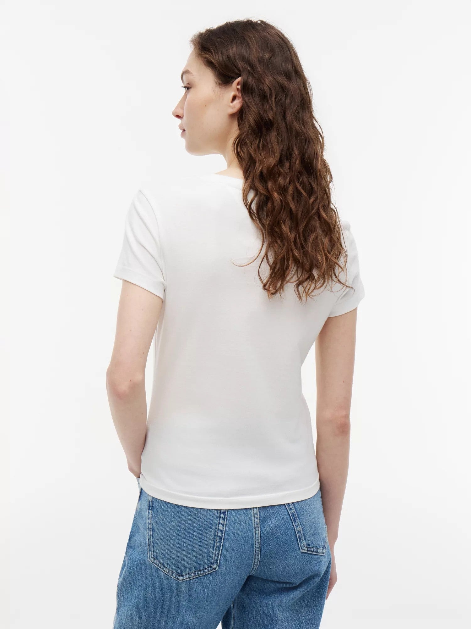 T-Shirt Slim Neck - Ecru