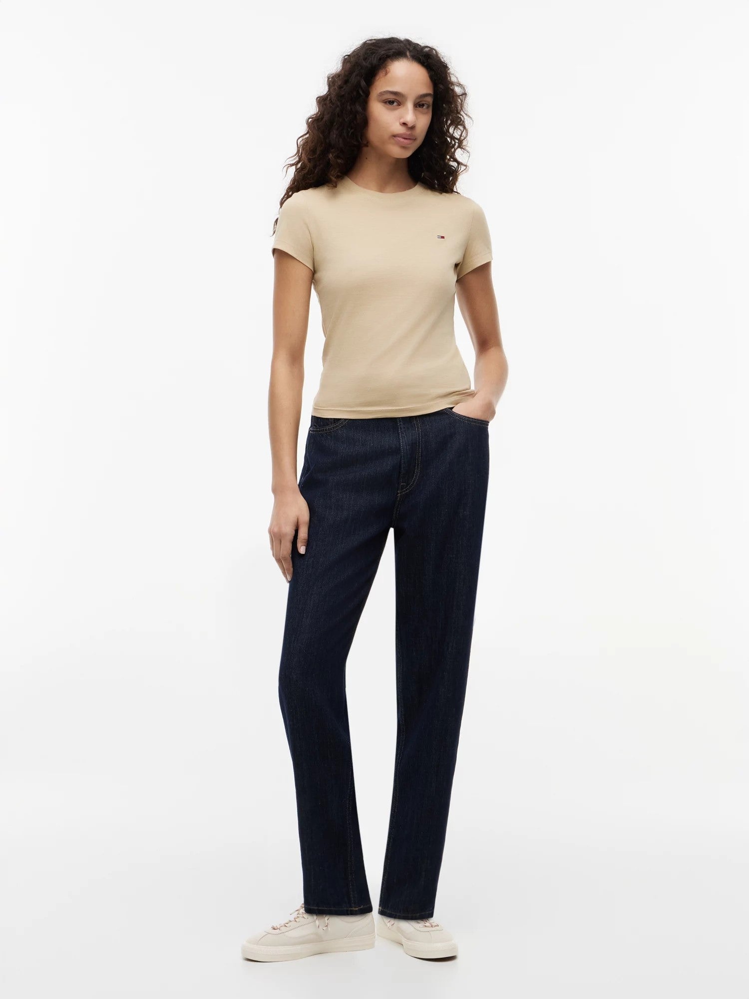 T-Shirt Slim Neck - Gentle Gold