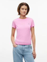 T-Shirt Slim Neck - Pink Daisy