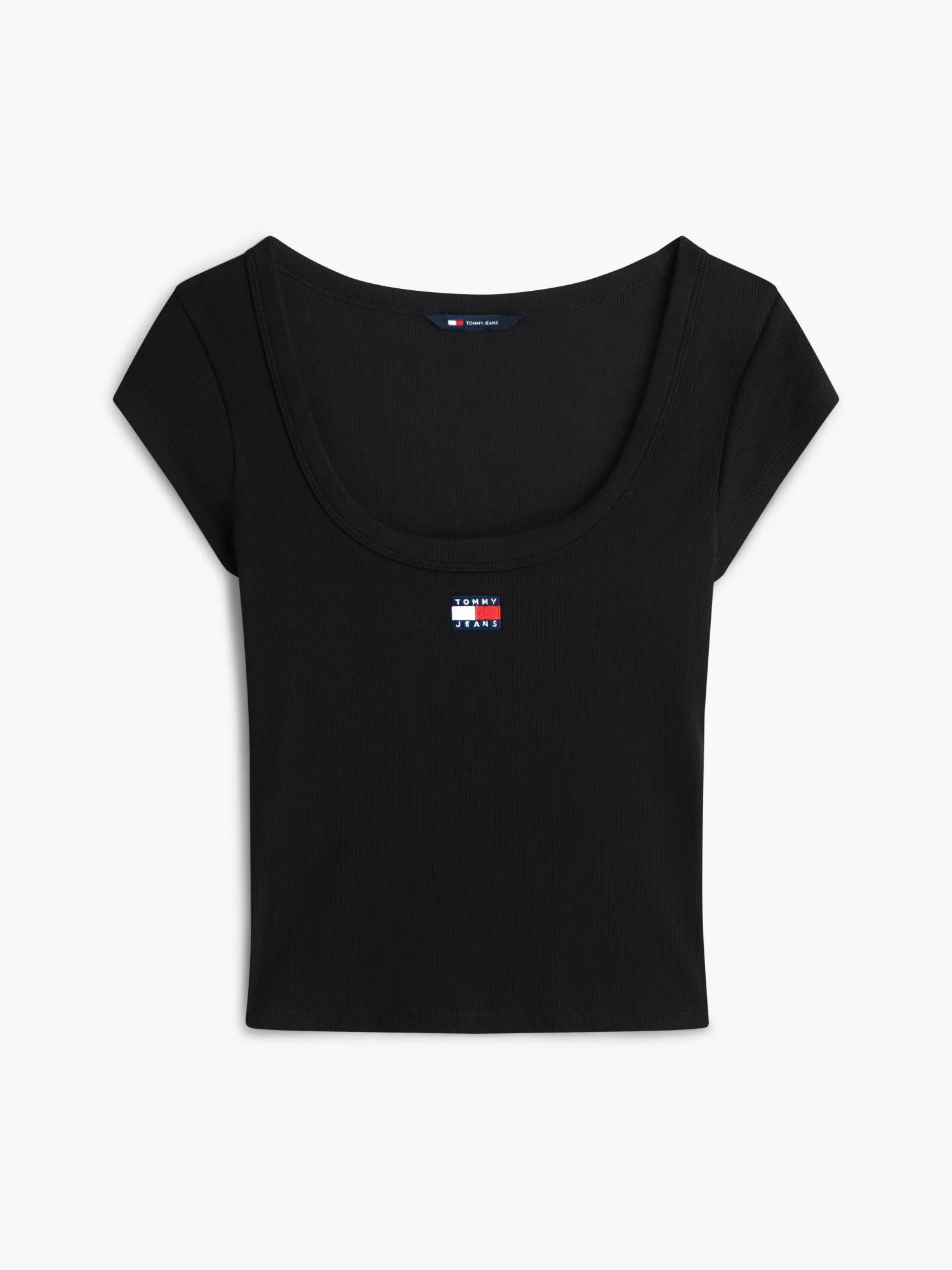 T-Shirt Slim Rib Badge - Black