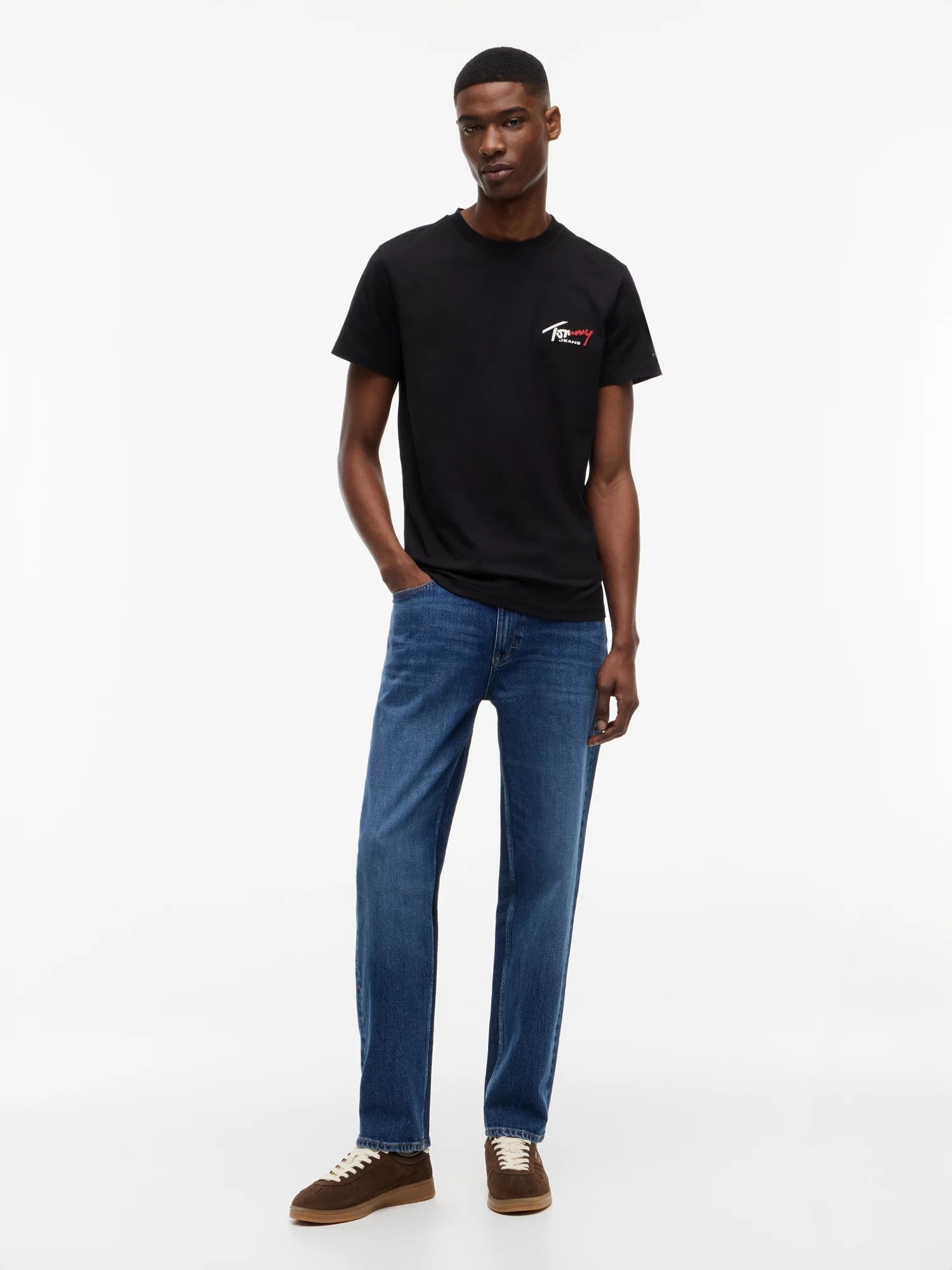 T-Shirt Slim Signature Chest - Black