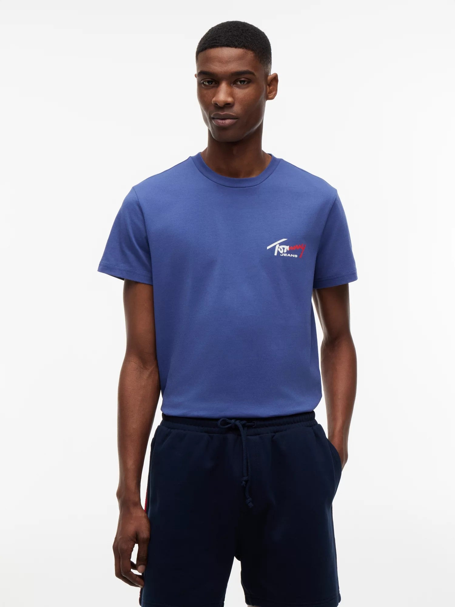 T-Shirt Slim Signature Chest - Blue Storm