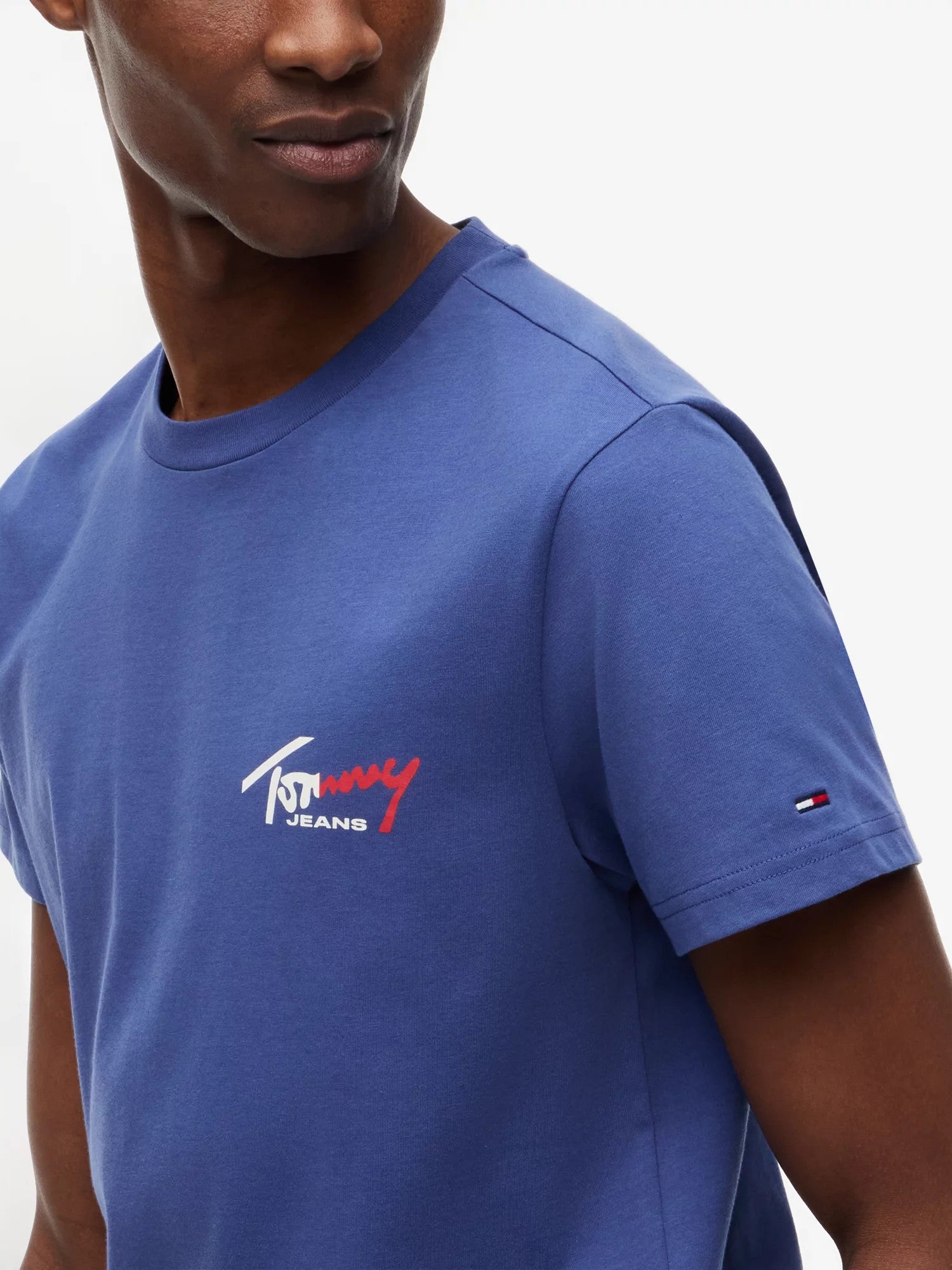 T-Shirt Slim Signature Chest - Blue Storm