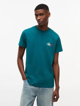 T-Shirt Slim Signature Chest - Polar Teal