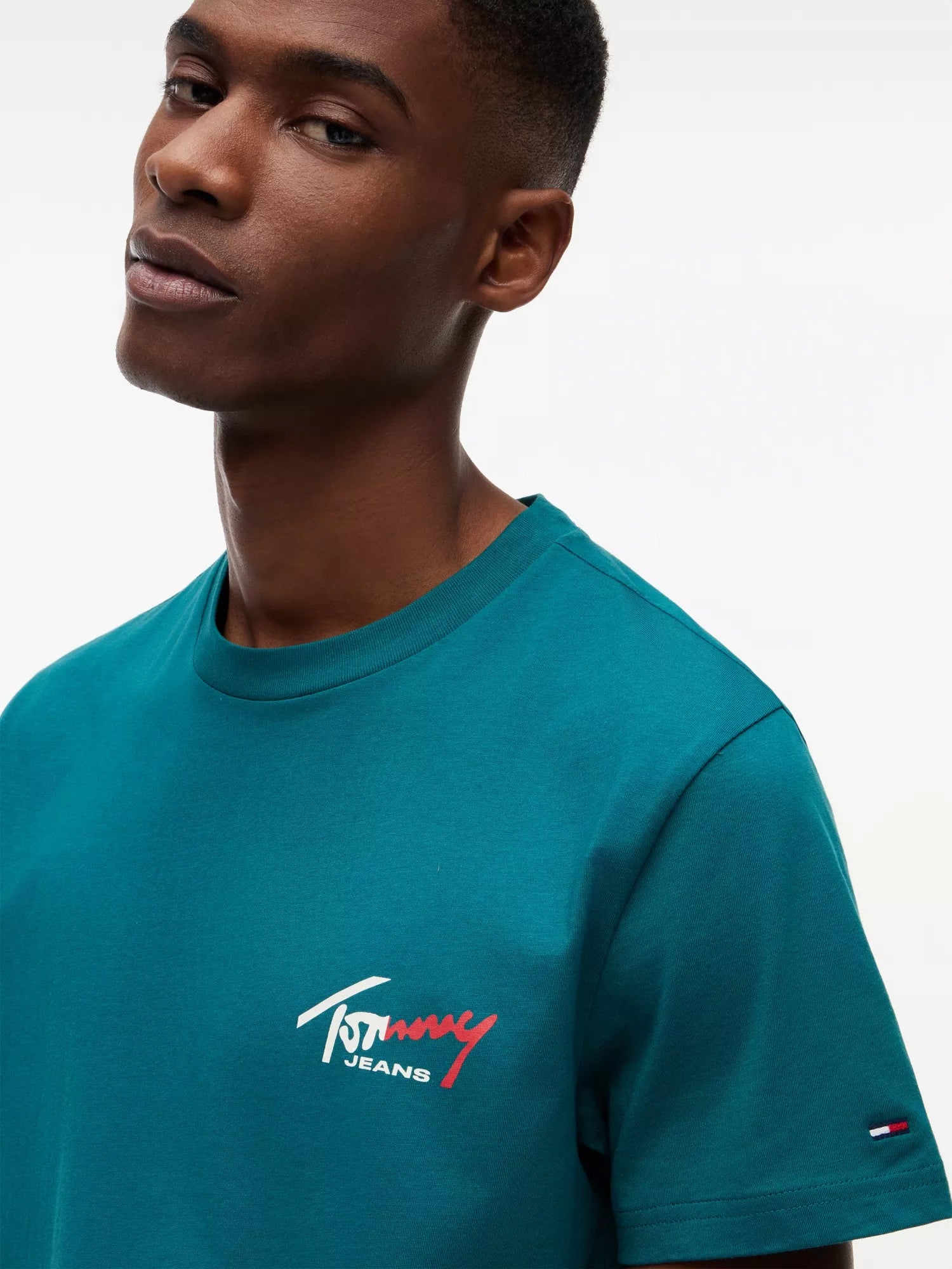 T-Shirt Slim Signature Chest - Polar Teal