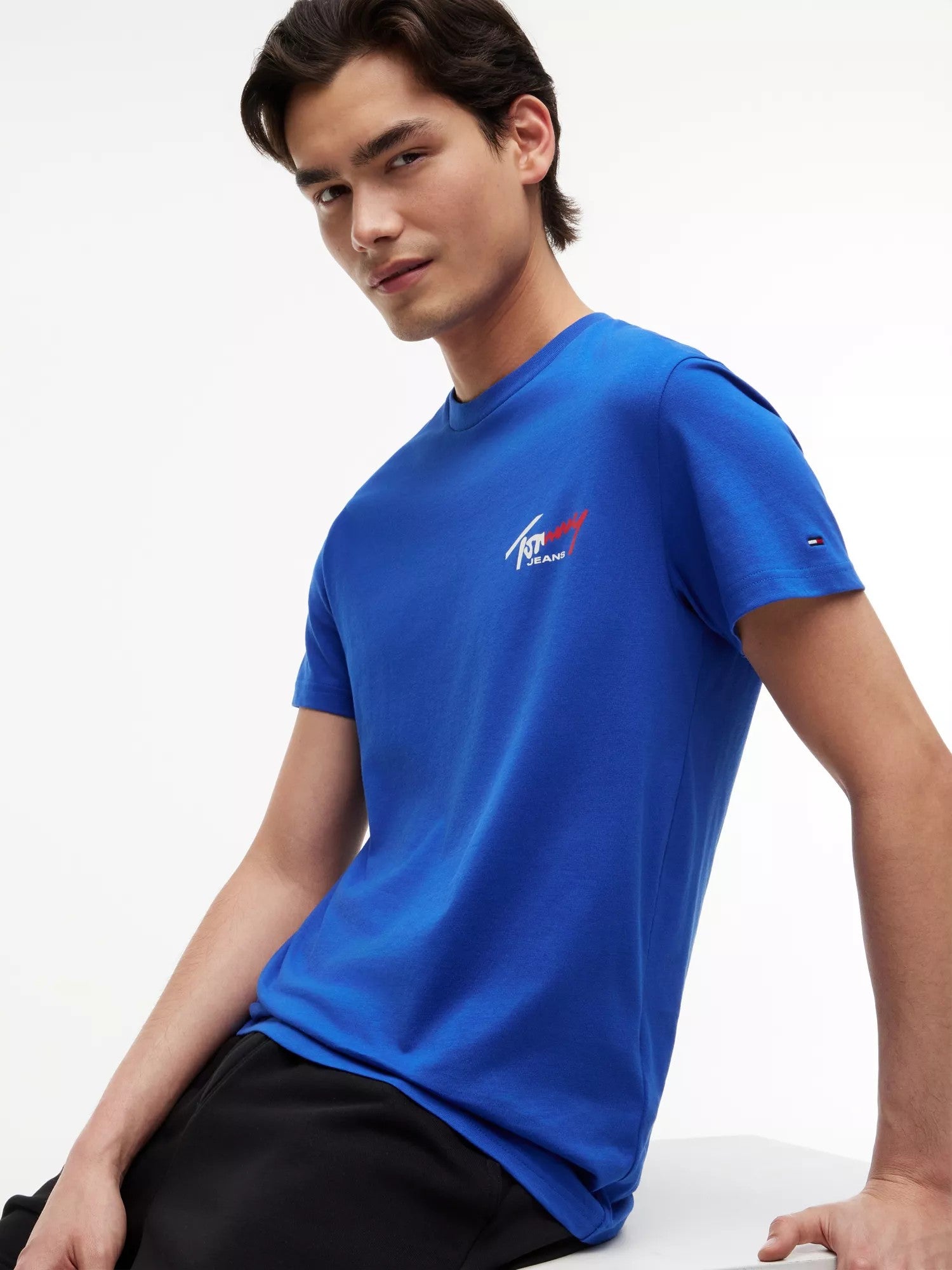 T-Shirt Slim Signature Chest - Providence Blue