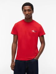 T-Shirt Slim Signature Chest - Ruby Red