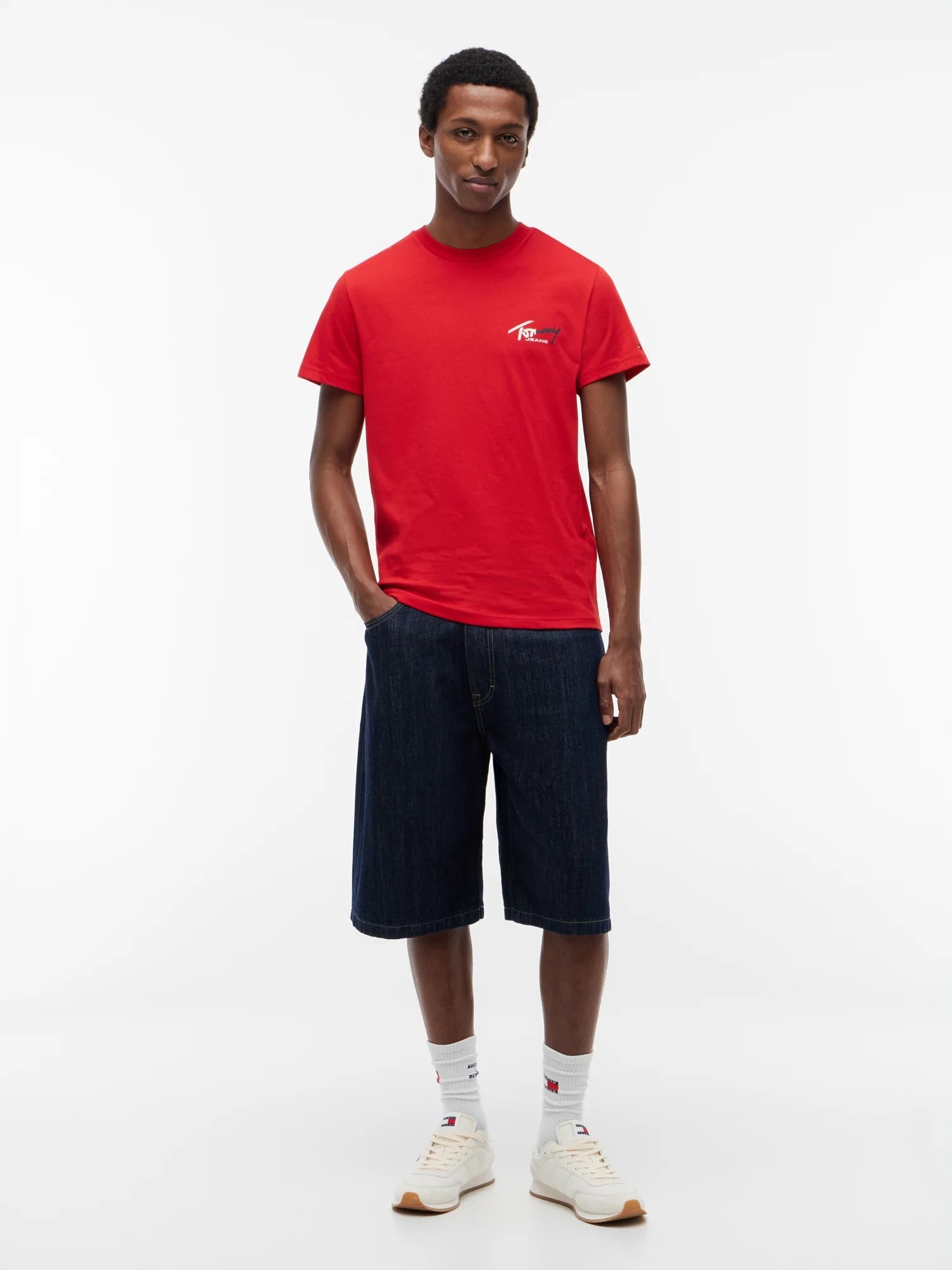 T-Shirt Slim Signature Chest - Ruby Red