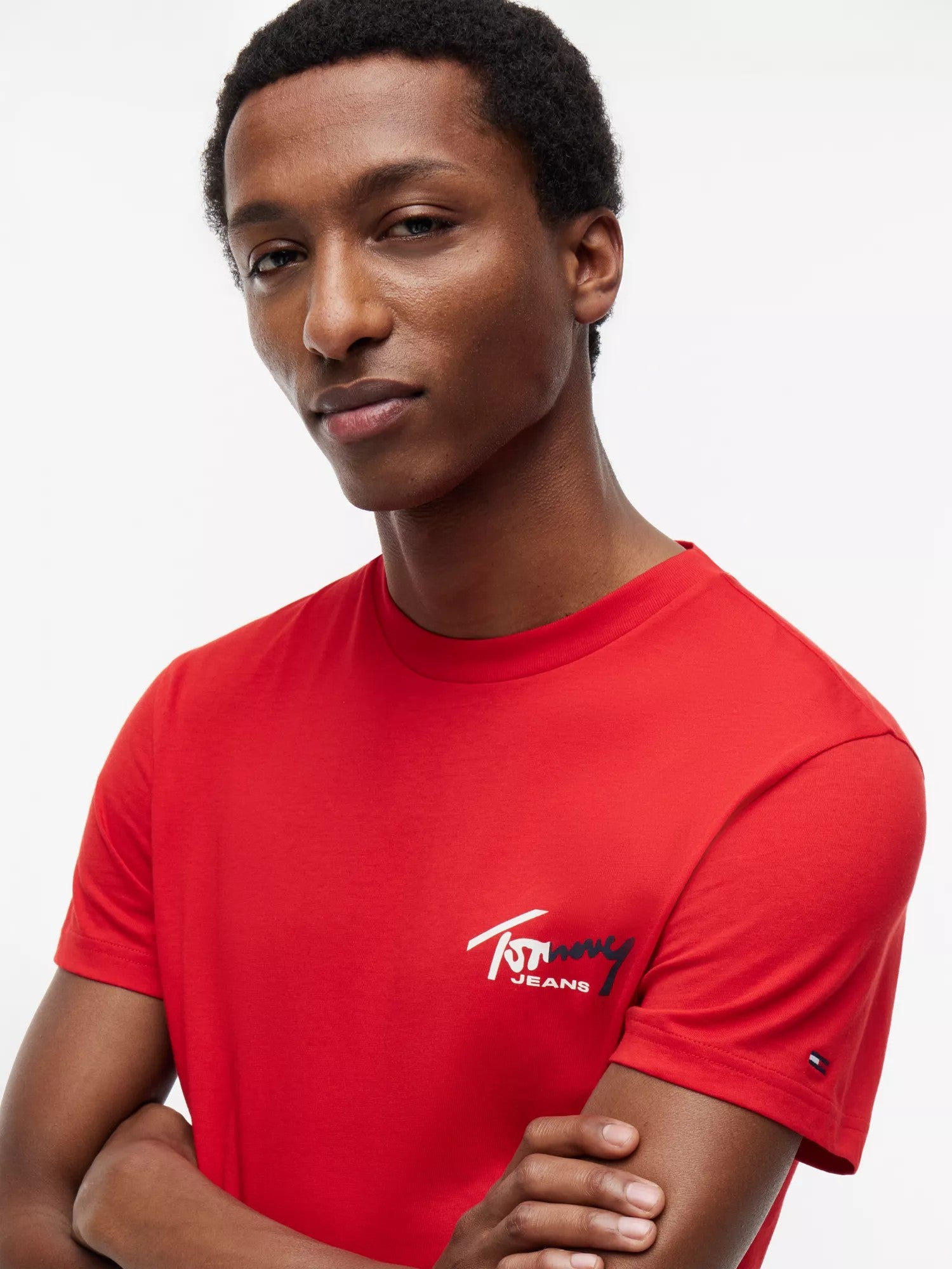 T-Shirt Slim Signature Chest - Ruby Red