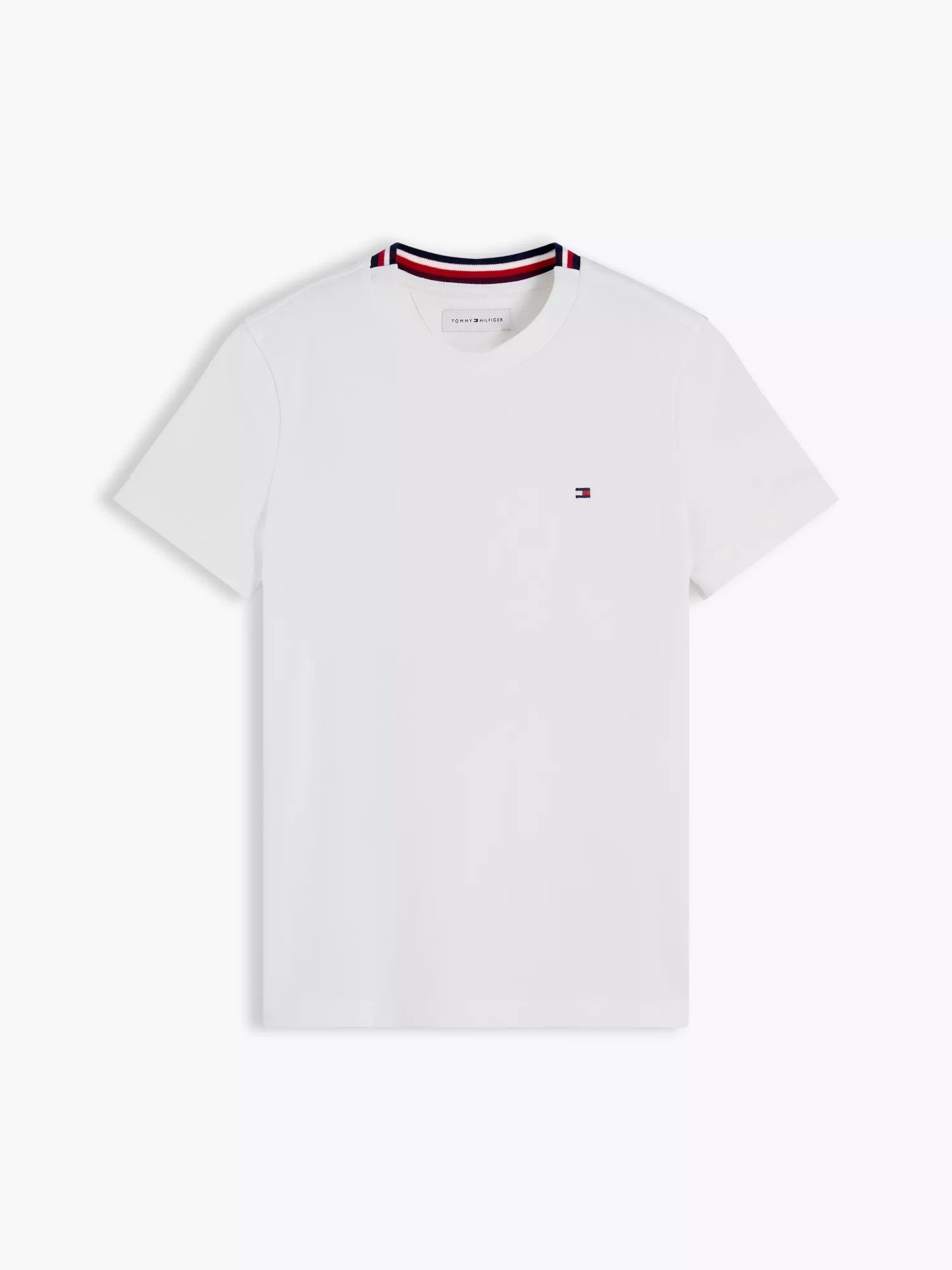 T-Shirt Tape Detail Pique - White