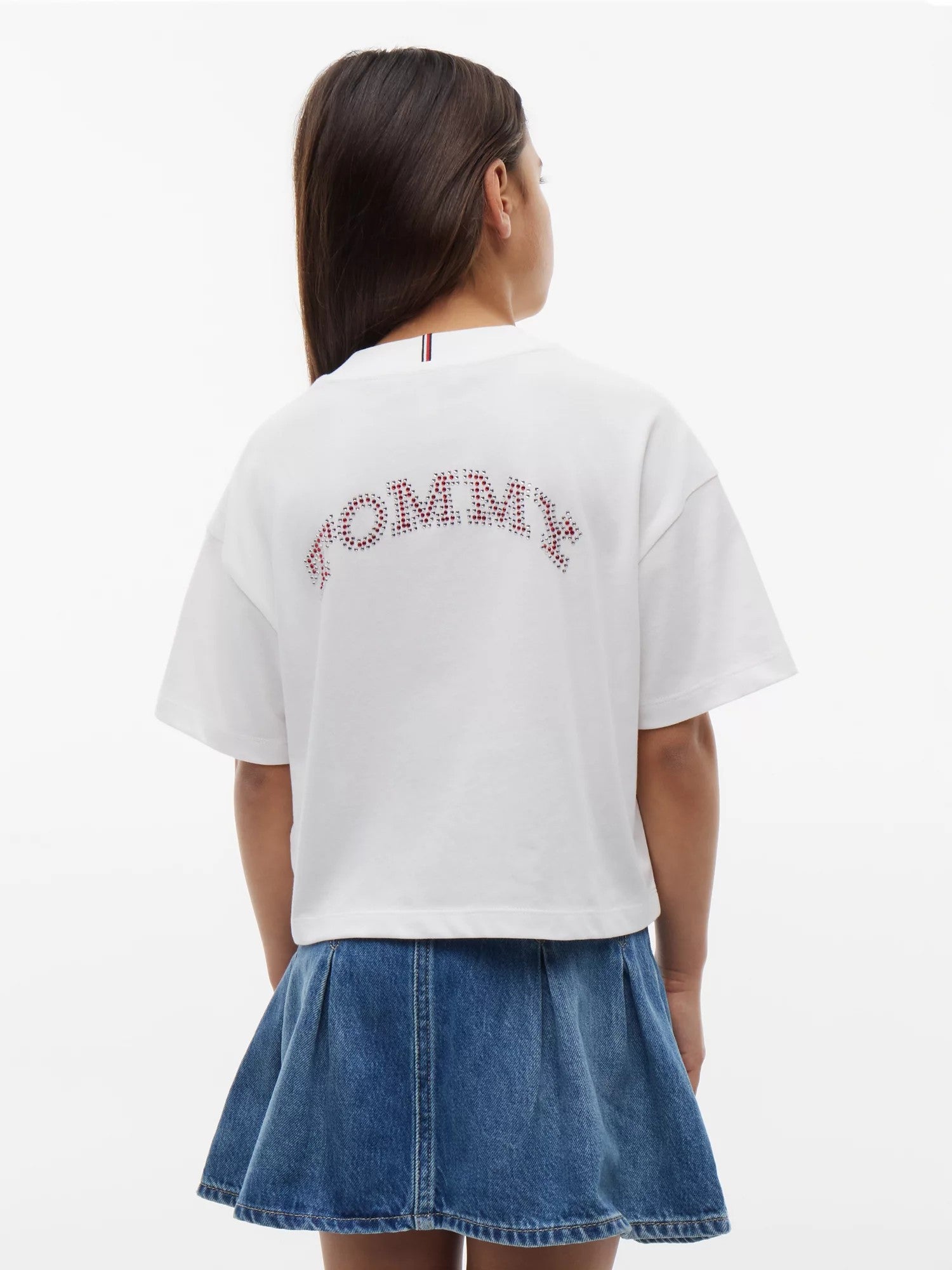 T-Shirt Tommy Rhinestone - White