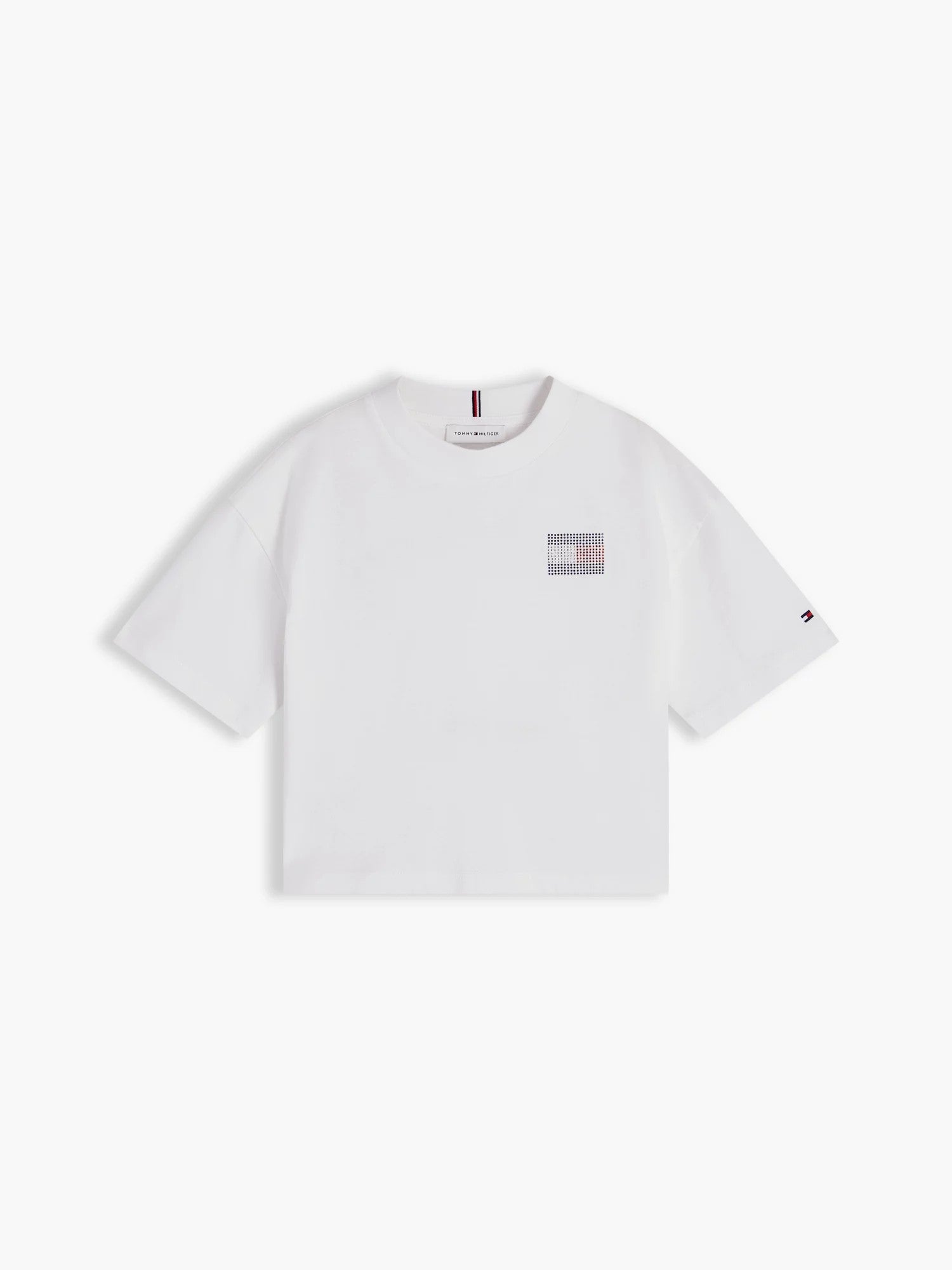 T-Shirt Tommy Rhinestone - White
