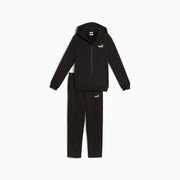 Tuta Intera Metallic Hooded Swea - Nero