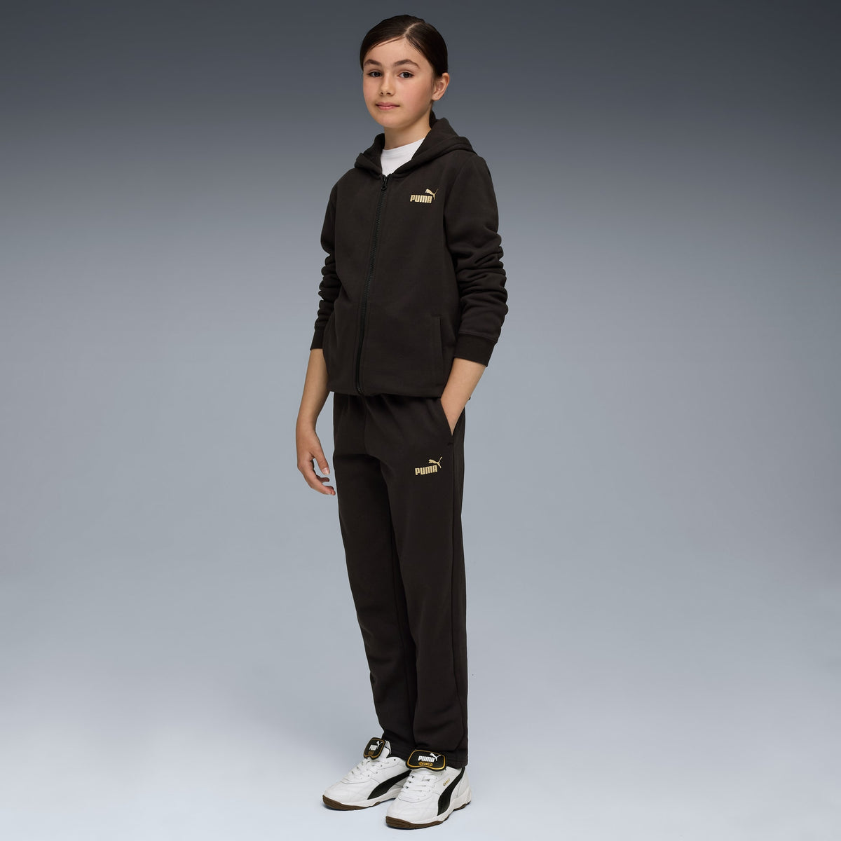 Tuta Intera Metallic Hooded Swea - Nero