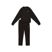 Tuta loungewear in pile da donna - Nero