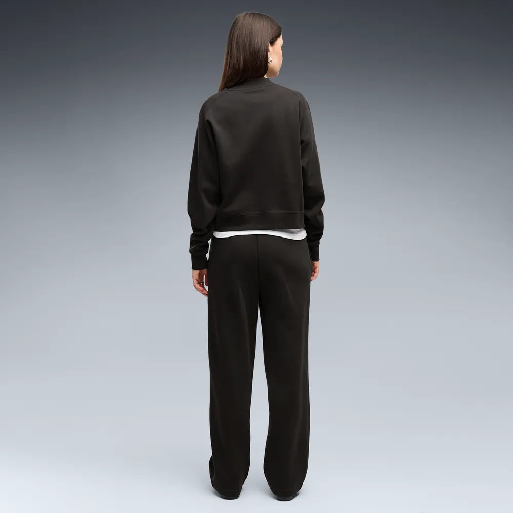 Tuta loungewear in pile da donna - Nero