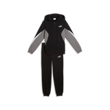 Tuta Essentials Block Full-Zip Sweat Suit Boys - Nero