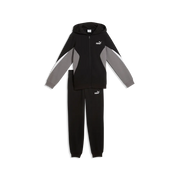 Tuta Essentials Block Full-Zip Sweat Suit Boys - Nero