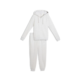Tuta Hooded Sweat Suit Full-Zip Fleece - Bianco Melange